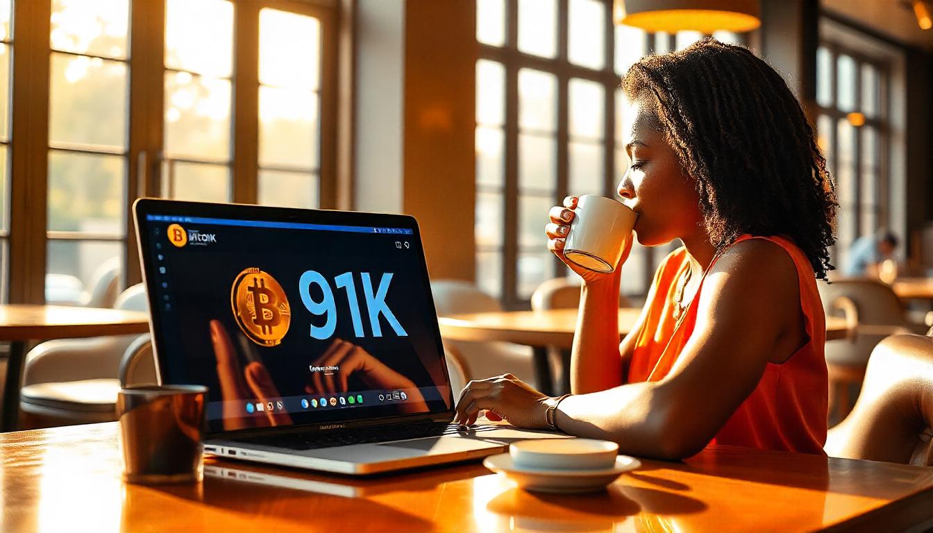 Bitcoin Stabilizes at $91K, Supported by Strong ETF Inflows, According to First Mover Americas.