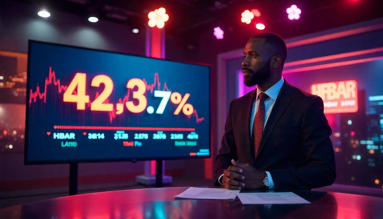 CoinDesk 20 Performance Report: HBAR Leaps 42.3%, Index Sees Uplift from Friday.