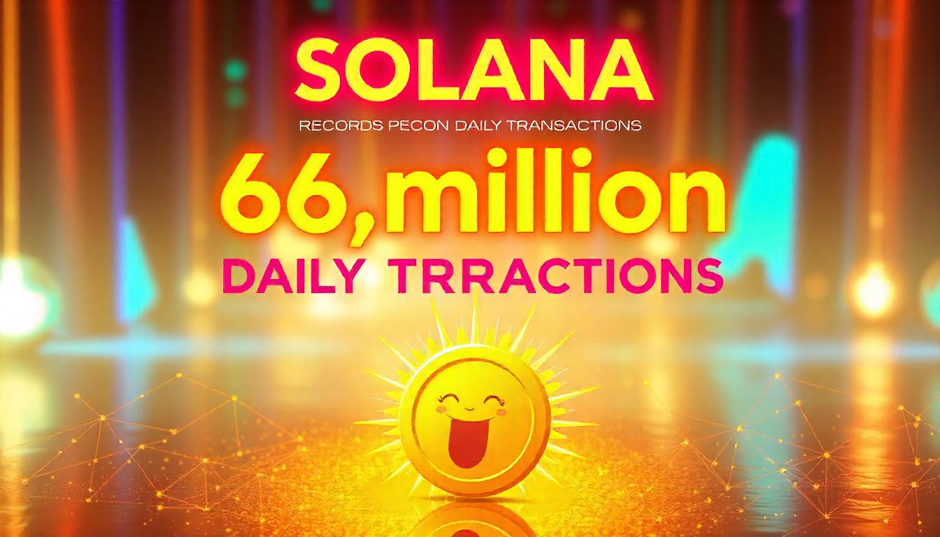 Solana Smashes Its Record With 66.9M Transactions in a Day After Pengu Token’s Introduction