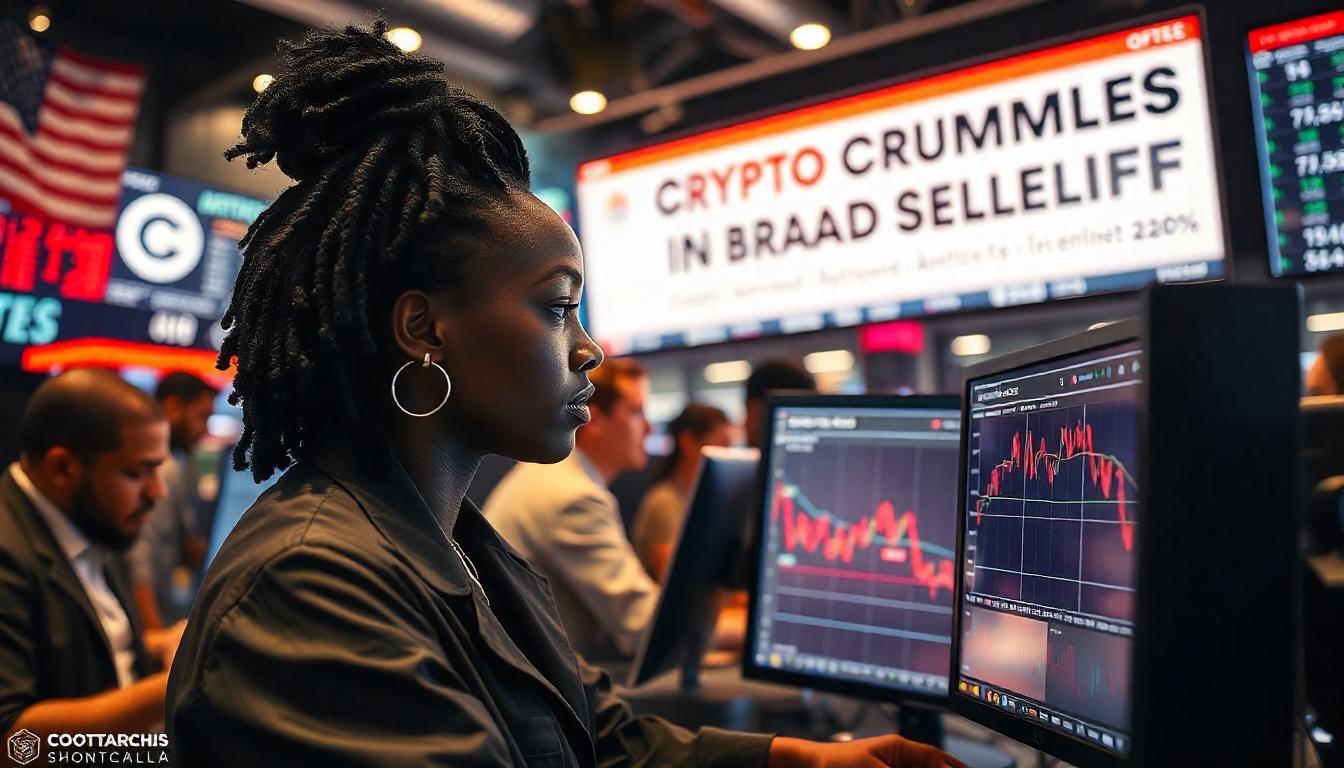 Crypto Faces Heavy Losses in Broad Selloff, With Altcoins Plummeting 20%.