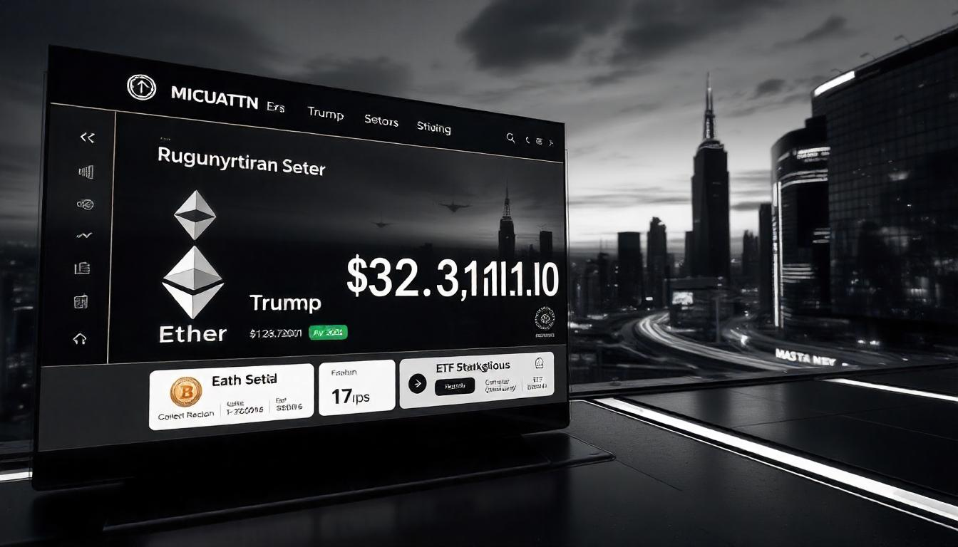 $33M Ether Transfer by Trump-Affiliated Platform Sparks Optimism for ETF Staking.
