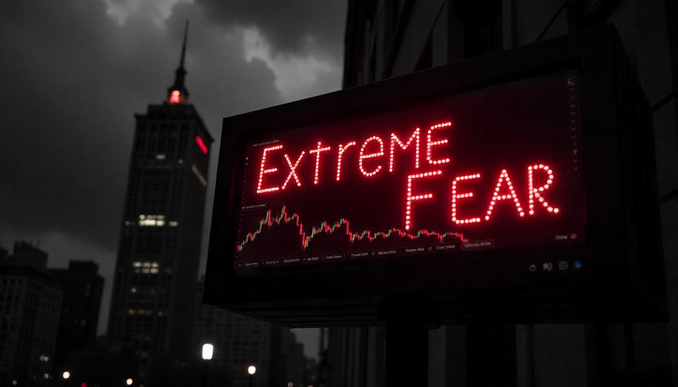 Crypto Fear Gauge Hits ‘Extreme’ Levels as Prices Tumble 10%