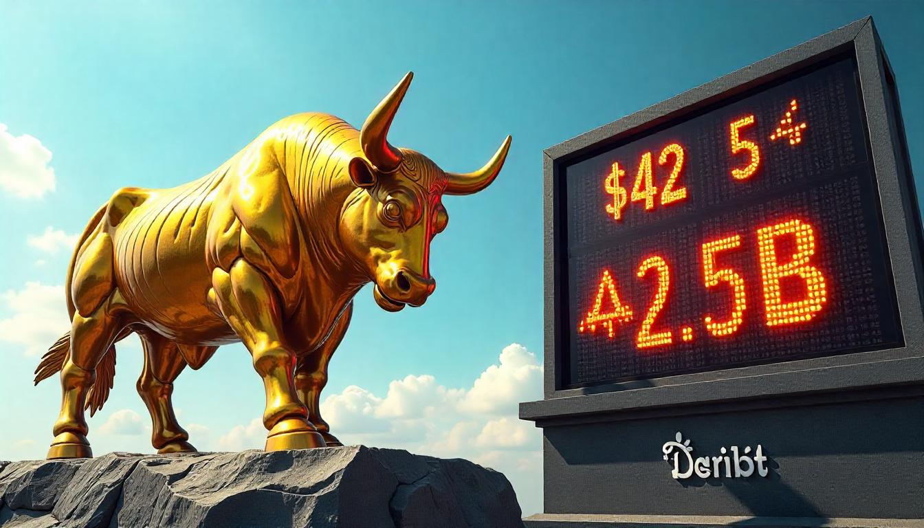 Deribit’s Bitcoin options open interest surged to a record $42.5 billion, signaling traders’ anticipation of BTC’s upcoming rally.