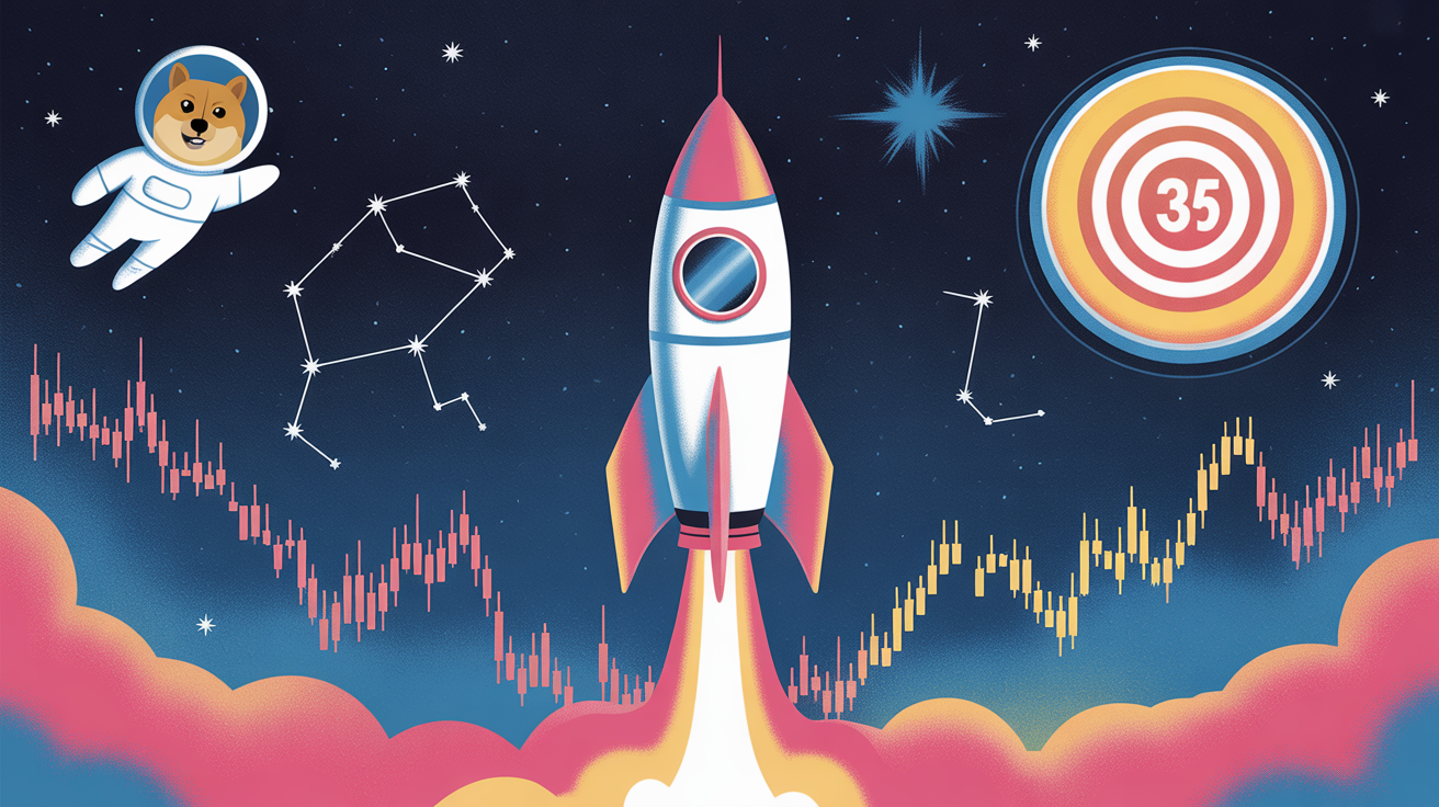 Dogecoin (DOGE) rallies 6%, with traders eyeing a breakout to $0.35.