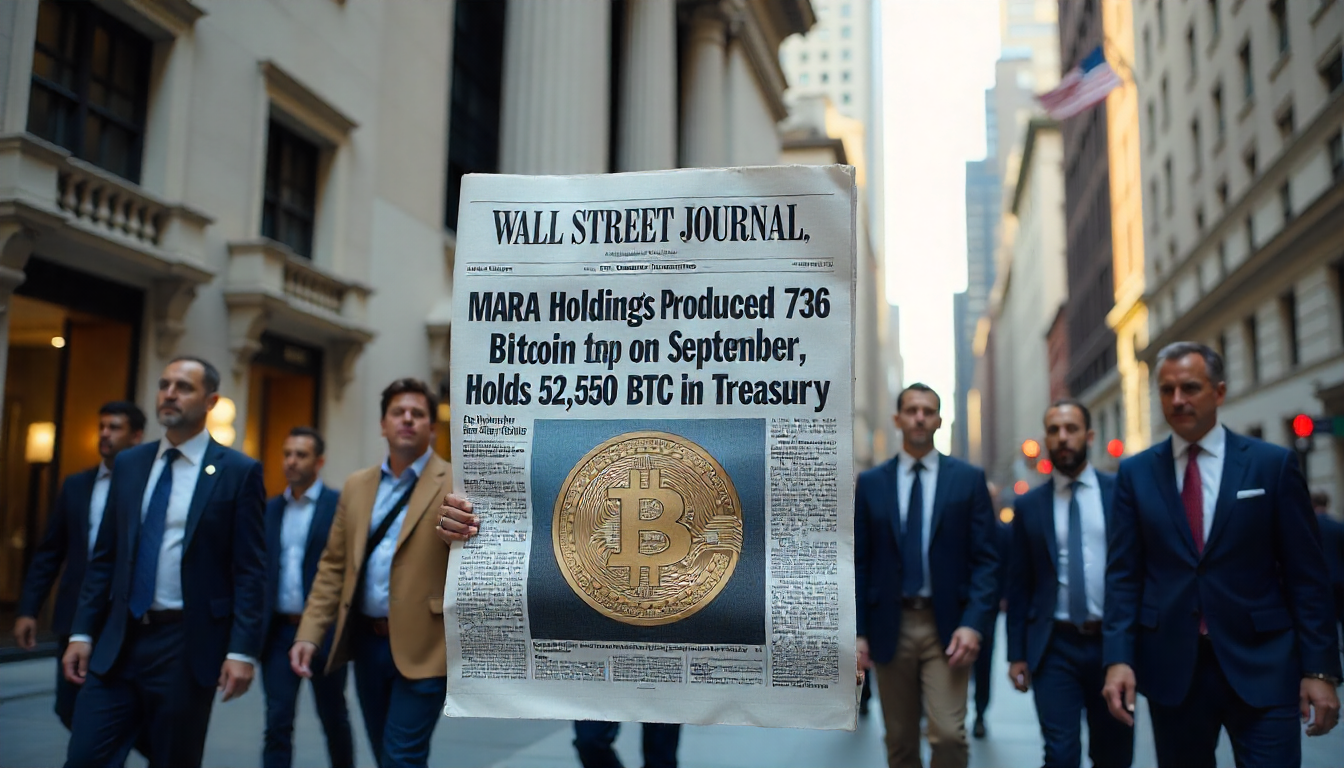 MARA Holdings Mints 736 Bitcoin in September, Treasury Now Holds 52,580 BTC
