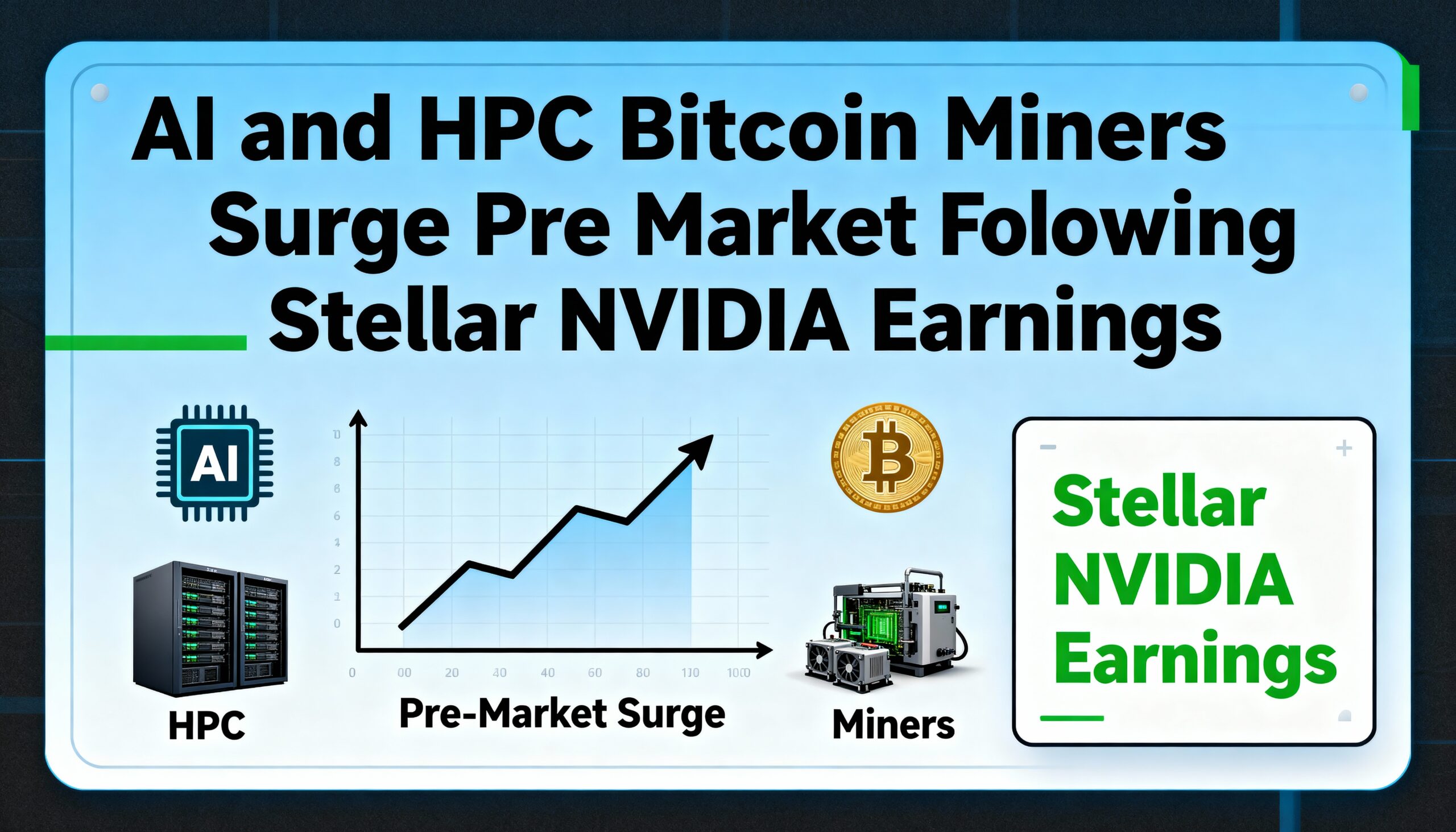 AI and HPC-Focused Bitcoin Miners Jump in Pre-Market Trading After NVIDIA Posts Blowout Earnings