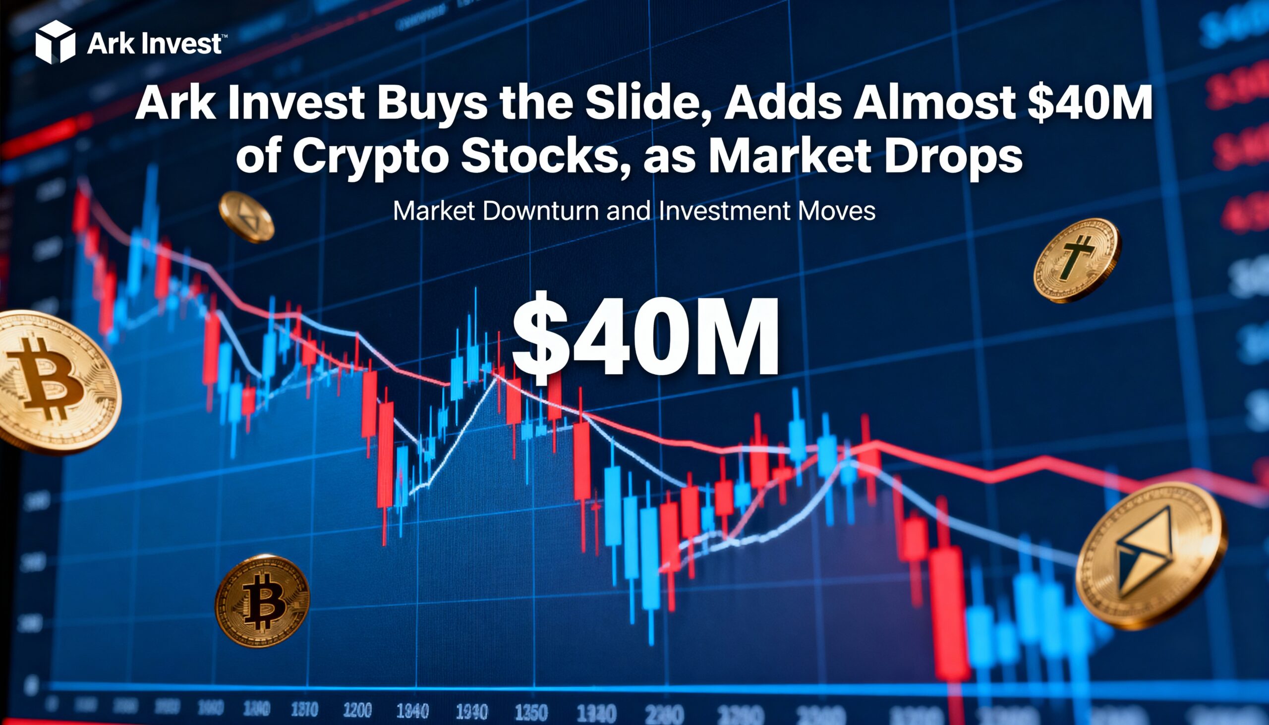 ARK Invest Scoops Up the Dip, Purchasing Nearly $40M in Crypto-Linked Stocks Amid Market Sell-Off