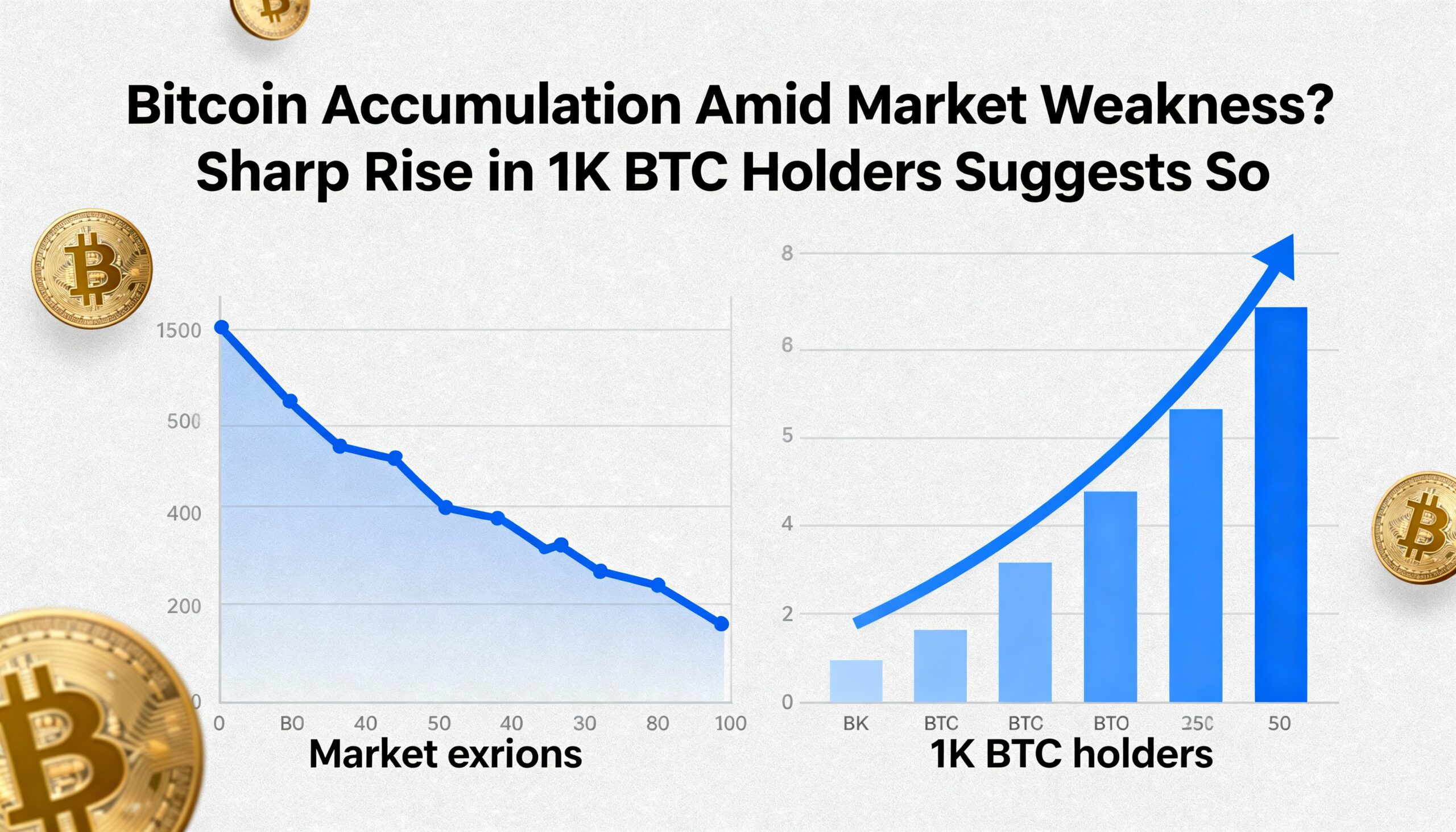 Rising Bitcoin Holdings: Surge in 1K BTC Wallets Signals Accumulation During Market Weakness