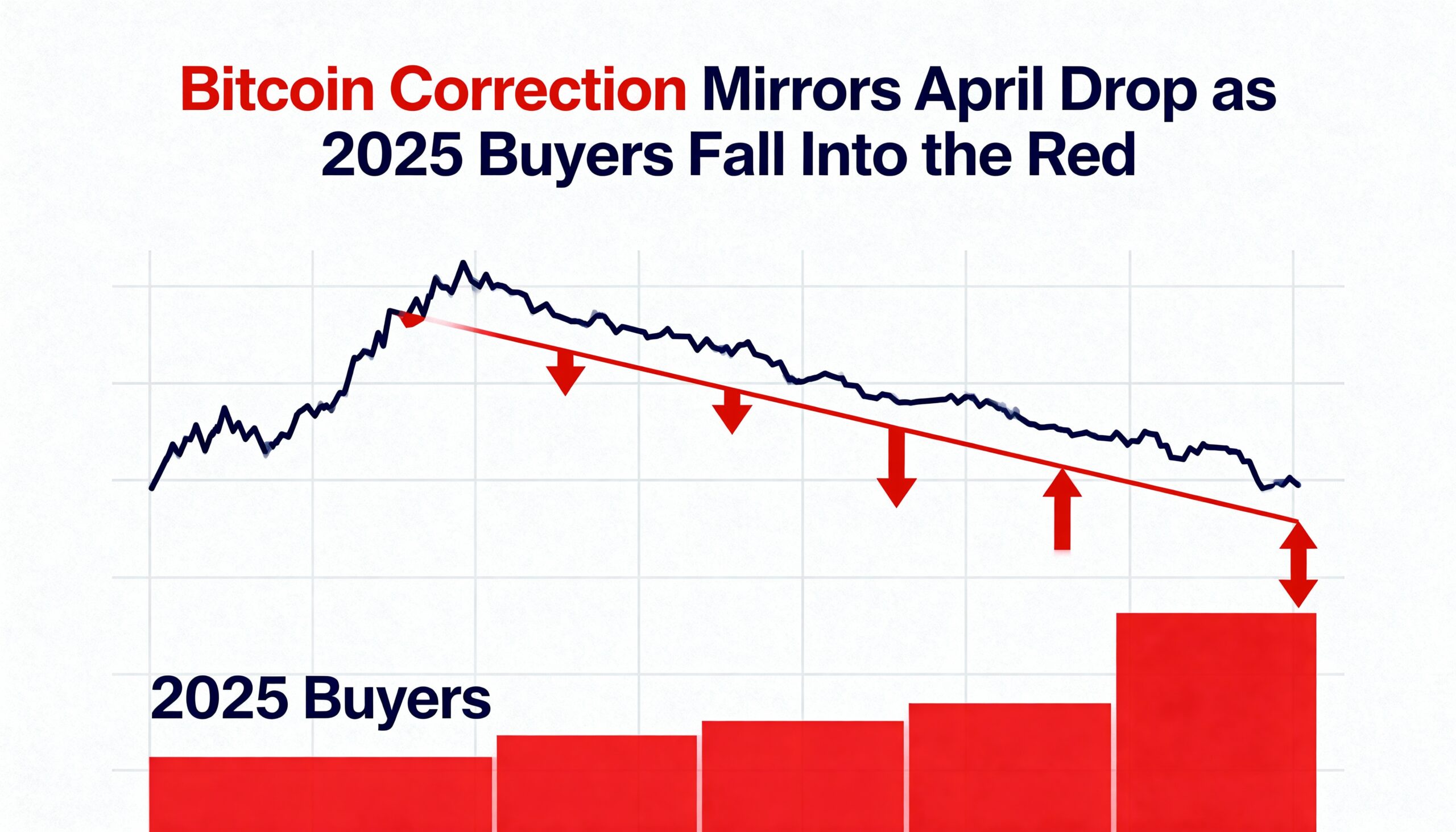 Bitcoin Pullback Echoes April Decline as 2025 Investors Slip Into Losses
