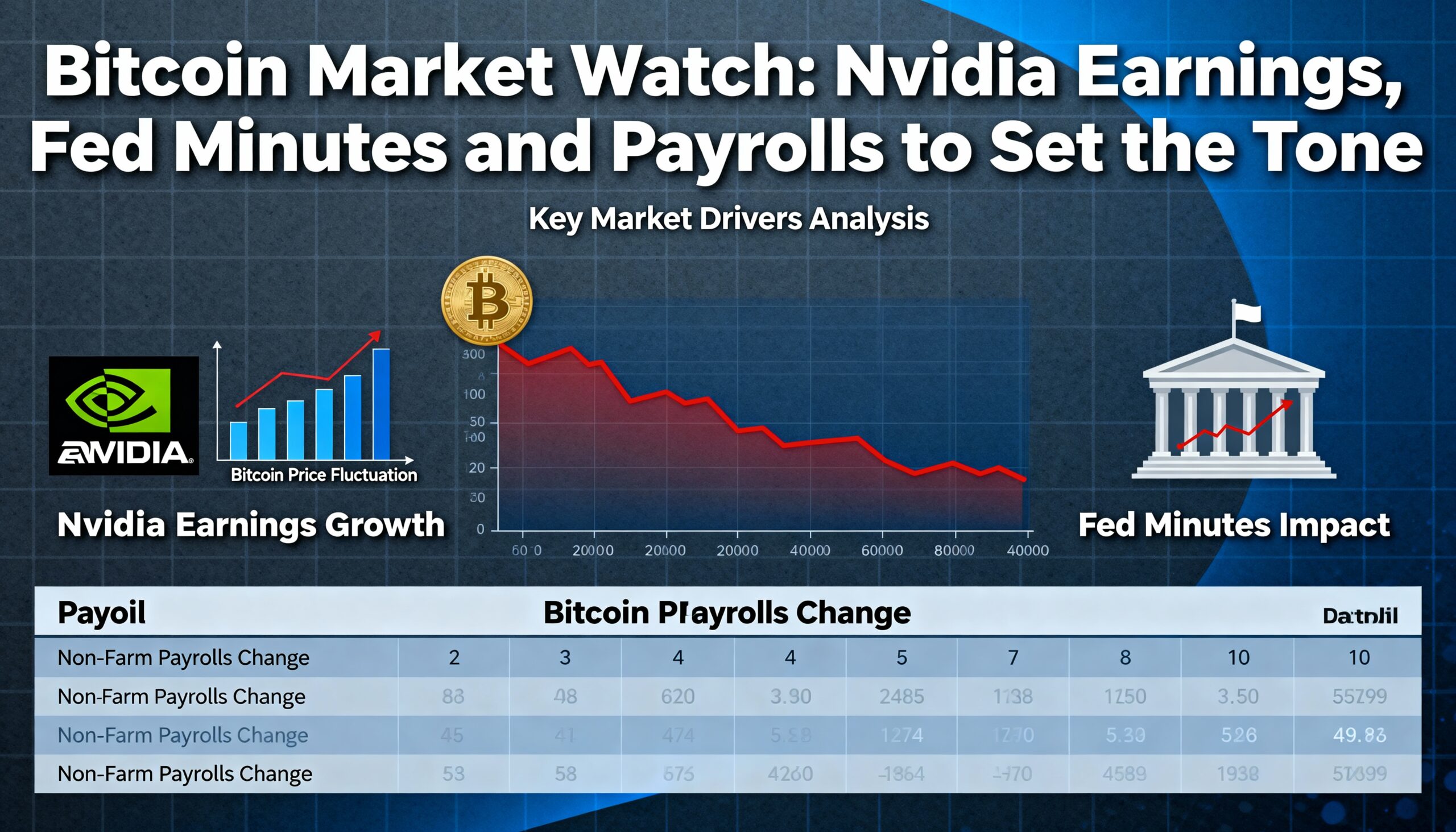 Bitcoin Outlook: Nvidia Earnings, Fed Minutes and Jobs Data Poised to Drive Market Mood