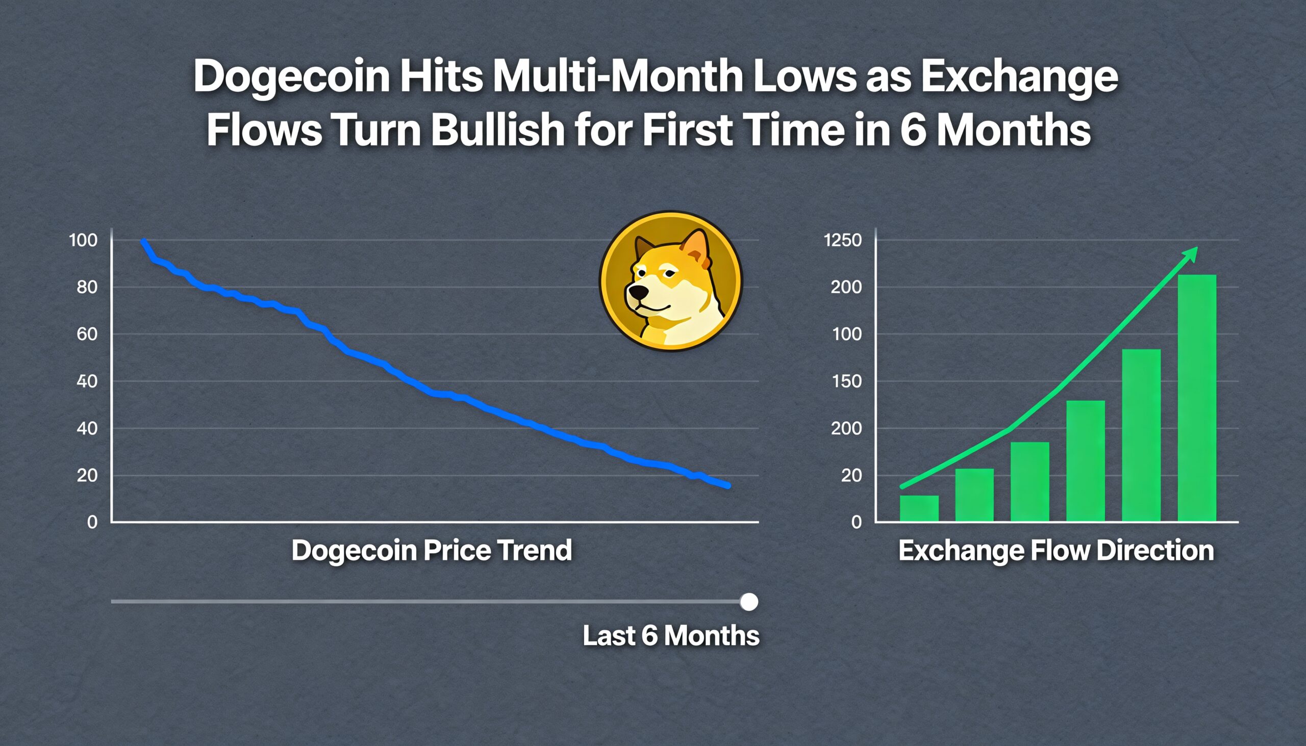 Dogecoin Drops to Multi-Month Lows as Exchange Flows Show First Bullish Shift in 6 Months