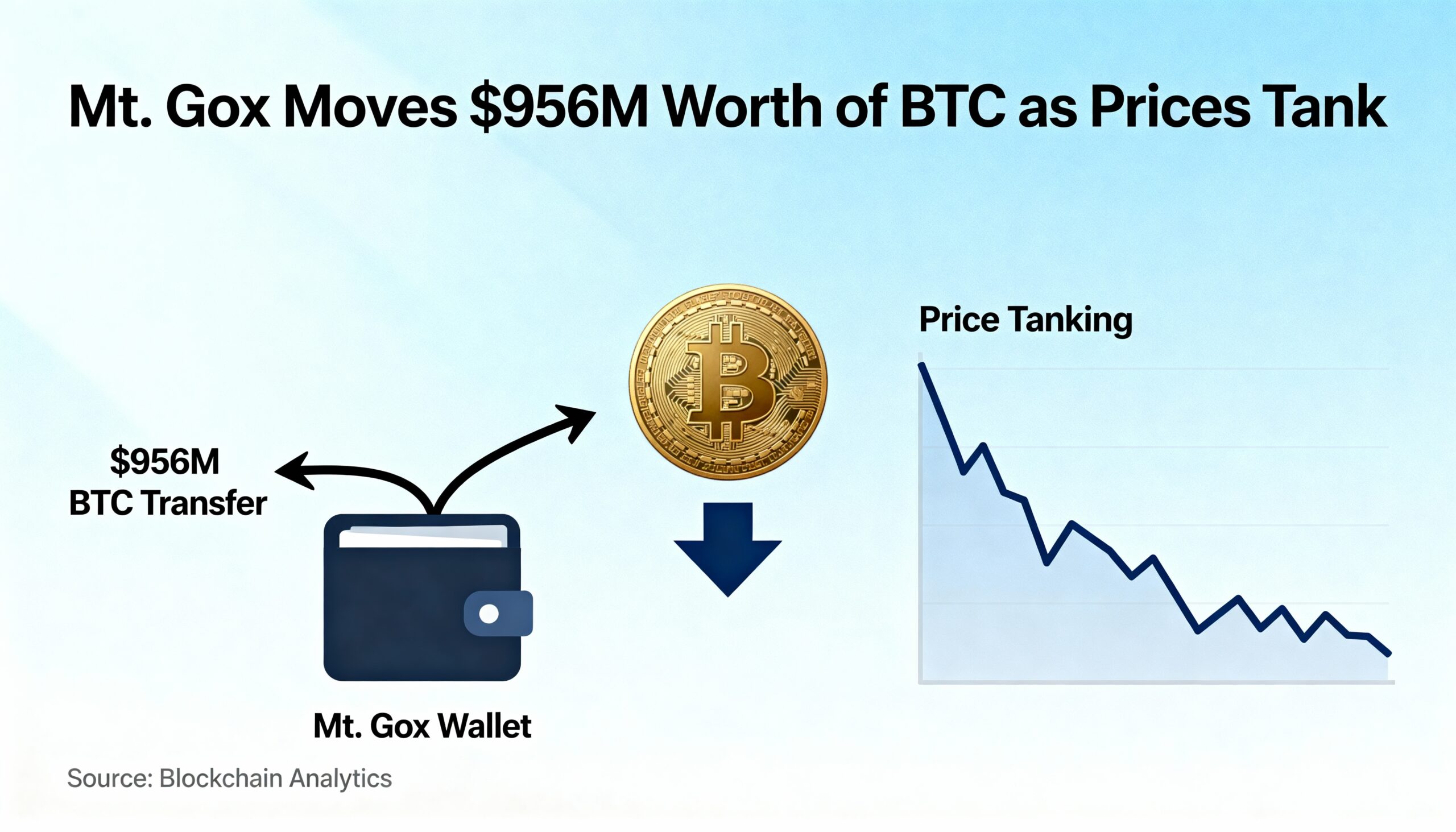 Mt. Gox Sells $956M in Bitcoin Amid Plummeting Prices