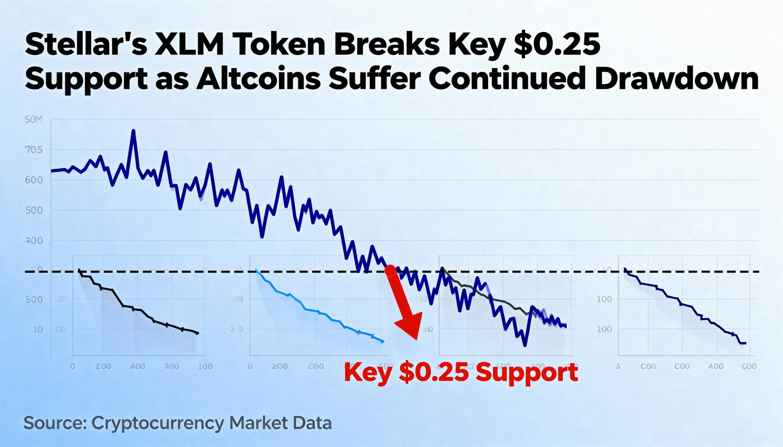 Stellar’s XLM Falls Below $0.25 as Altcoin Sell-Off Persists