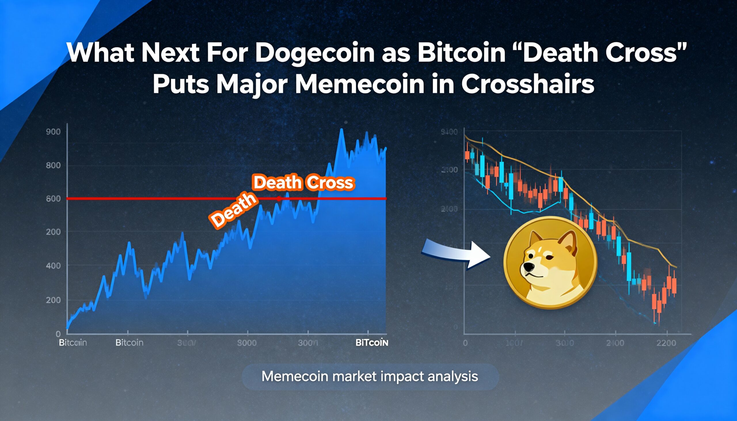 Dogecoin Faces Uncertainty as Bitcoin’s ‘Death Cross’ Places Memecoin Directly in the Firing Line