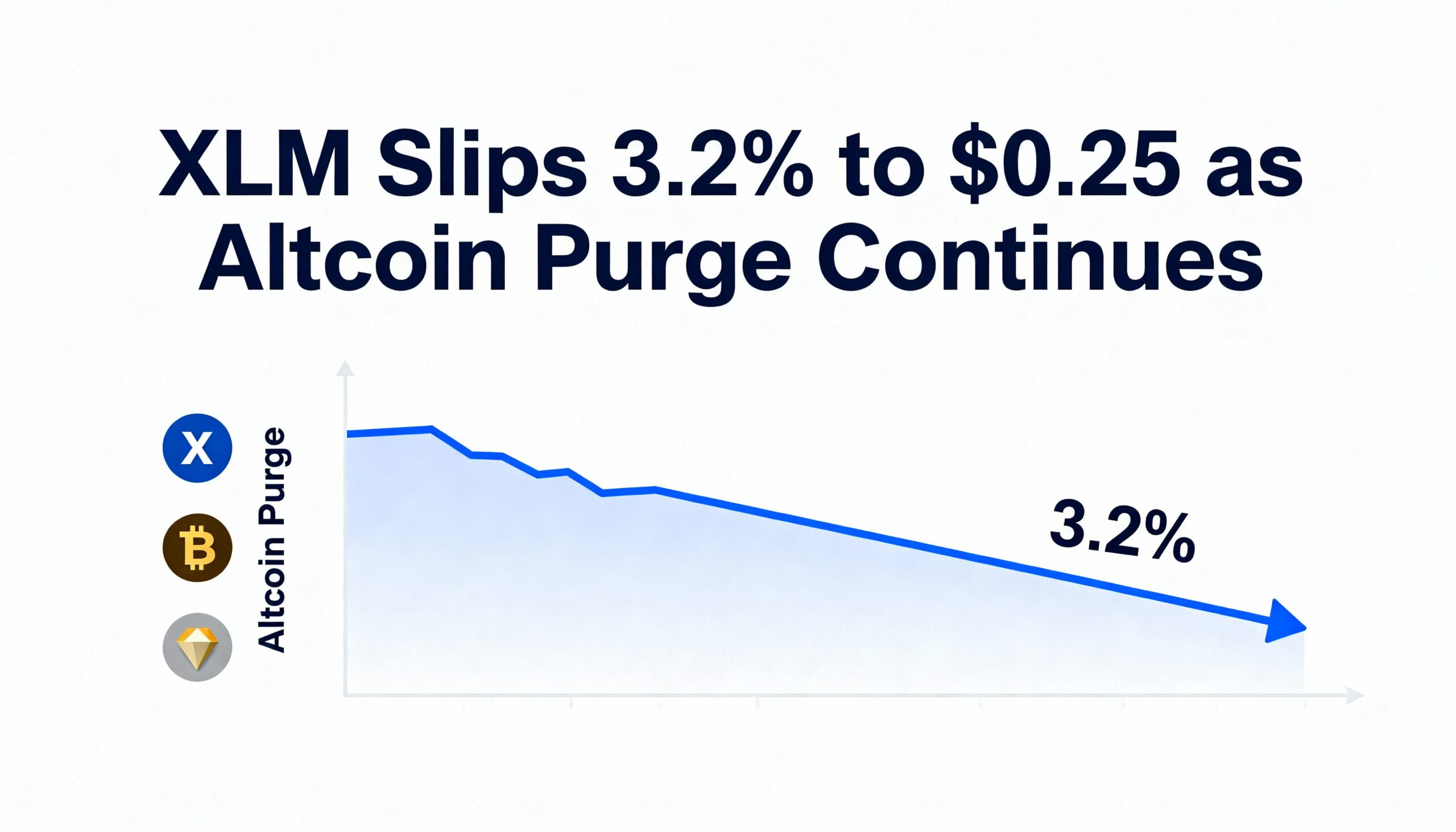 XLM Drops 3.2% to $0.25 Amid Ongoing Altcoin Sell-Off