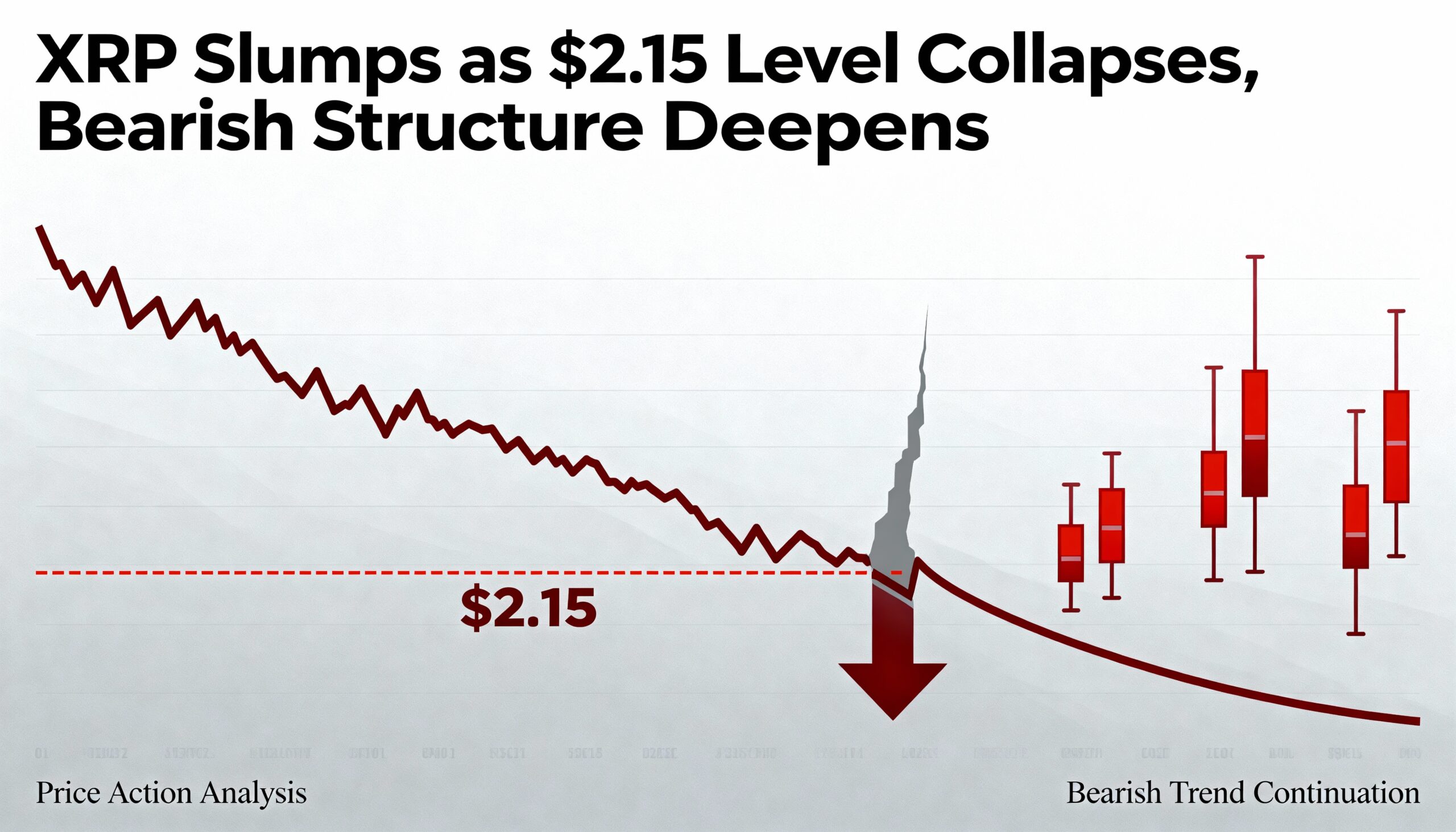 XRP Plunges Below $2.15, Bearish Momentum Strengthens