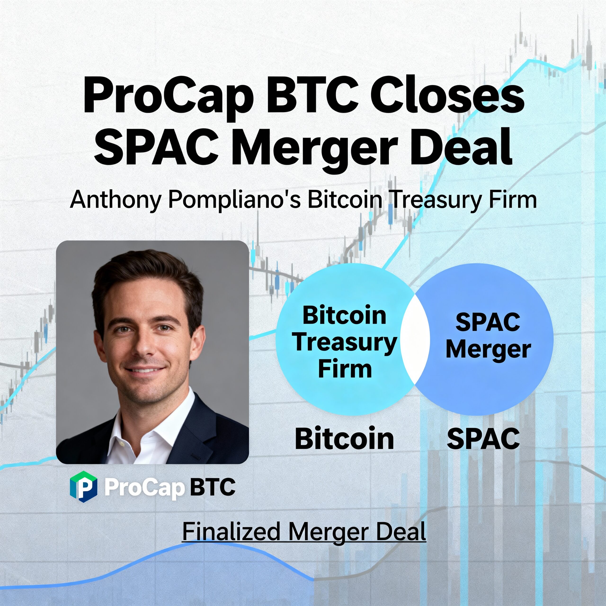 Anthony Pompliano’s Bitcoin-focused treasury firm, ProCap BTC, finalizes SPAC merger.