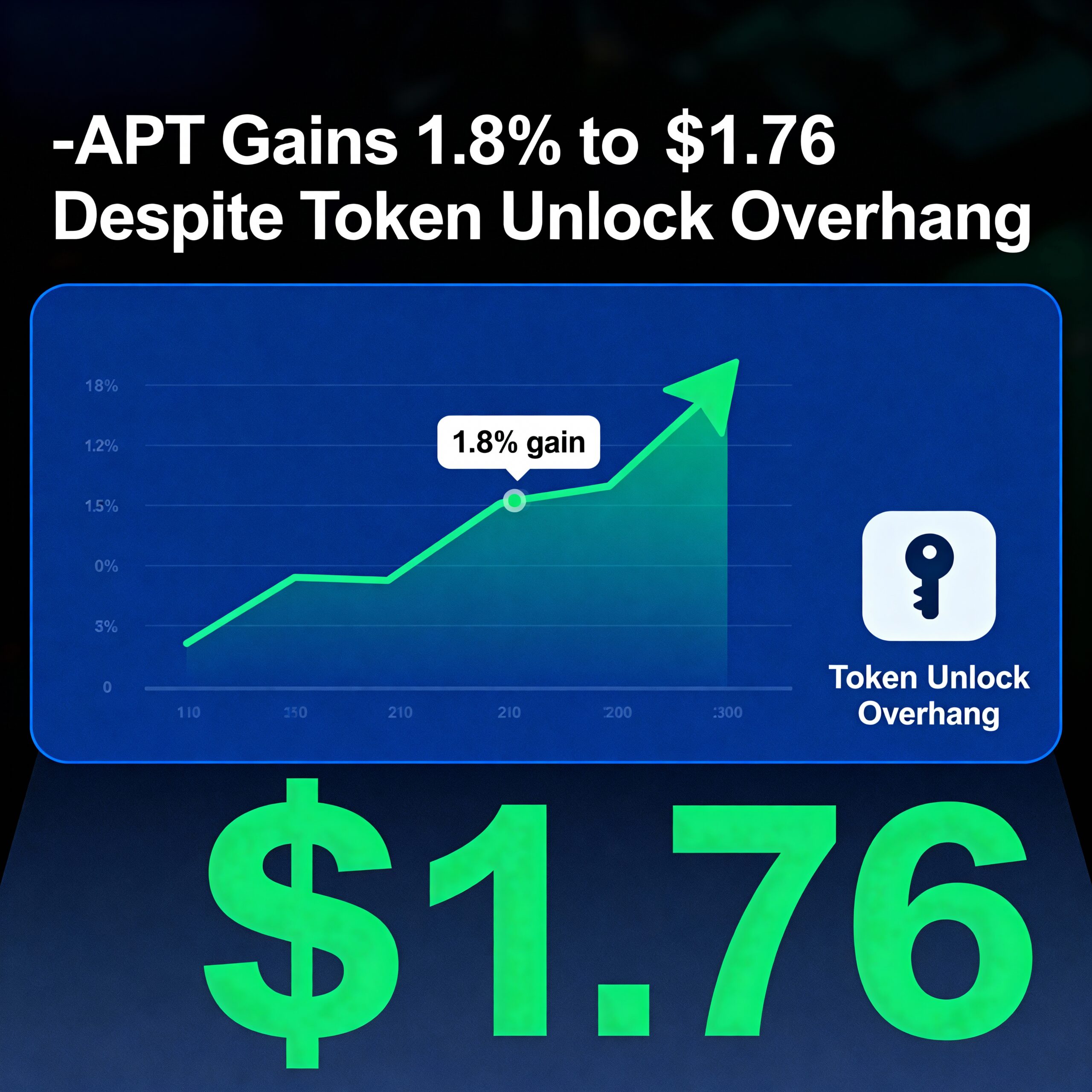 APT Rises 1.8% to $1.76 Despite Pressure from Token Unlocks