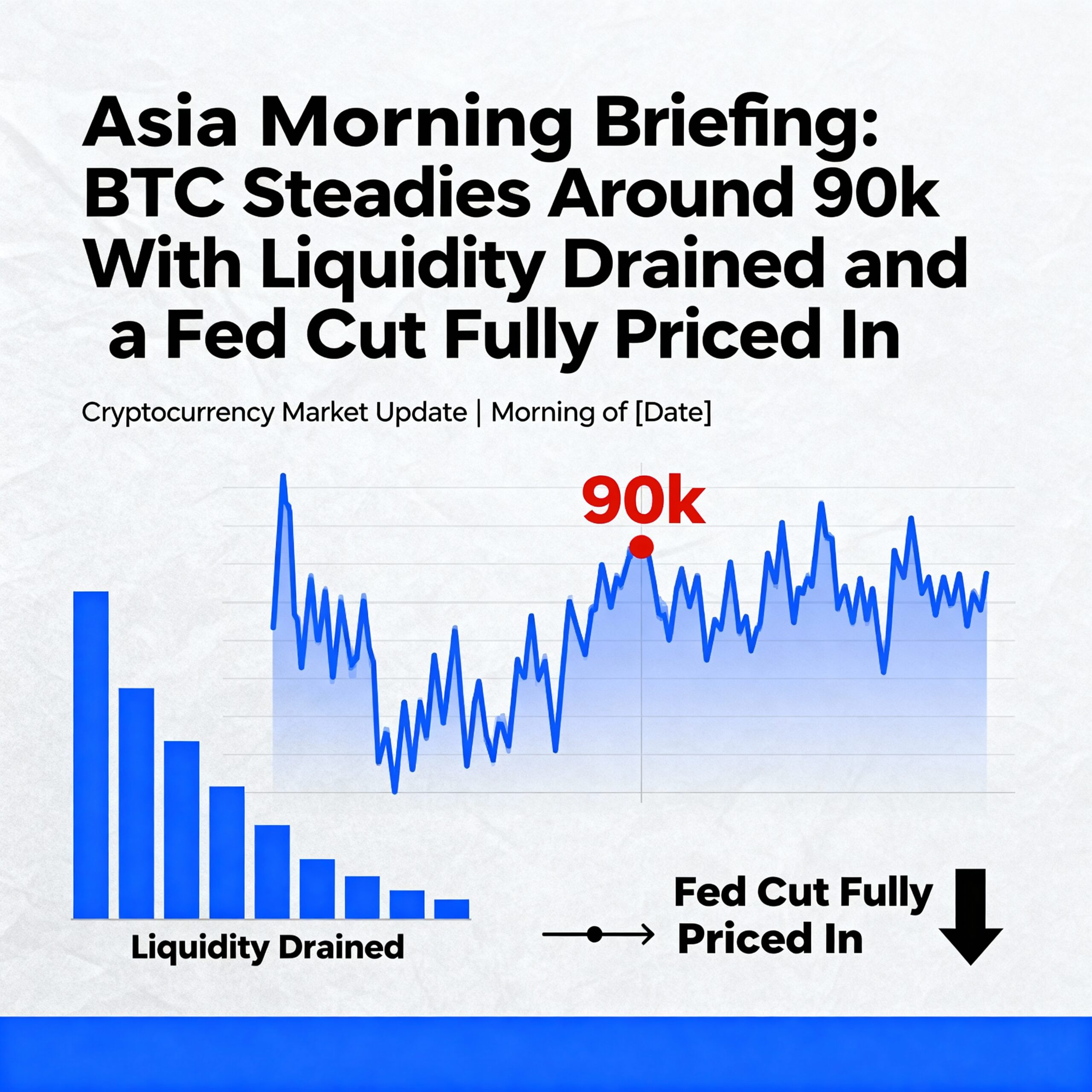Asia Morning Update: BTC Holds Near $90K Amid Drained Liquidity and Fed Rate Cut Expectations