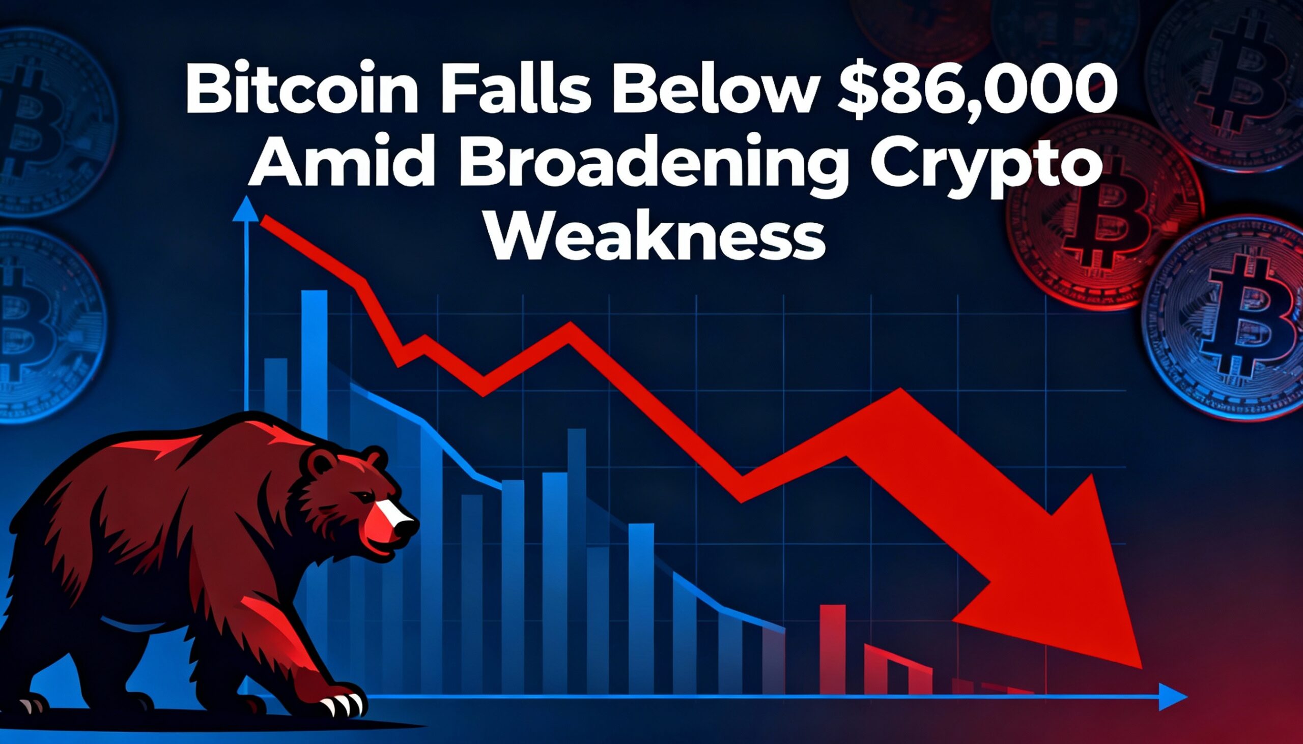 Freepik  Bitcoin Falls Below 86000 Amid Broadening Crypto W  67734