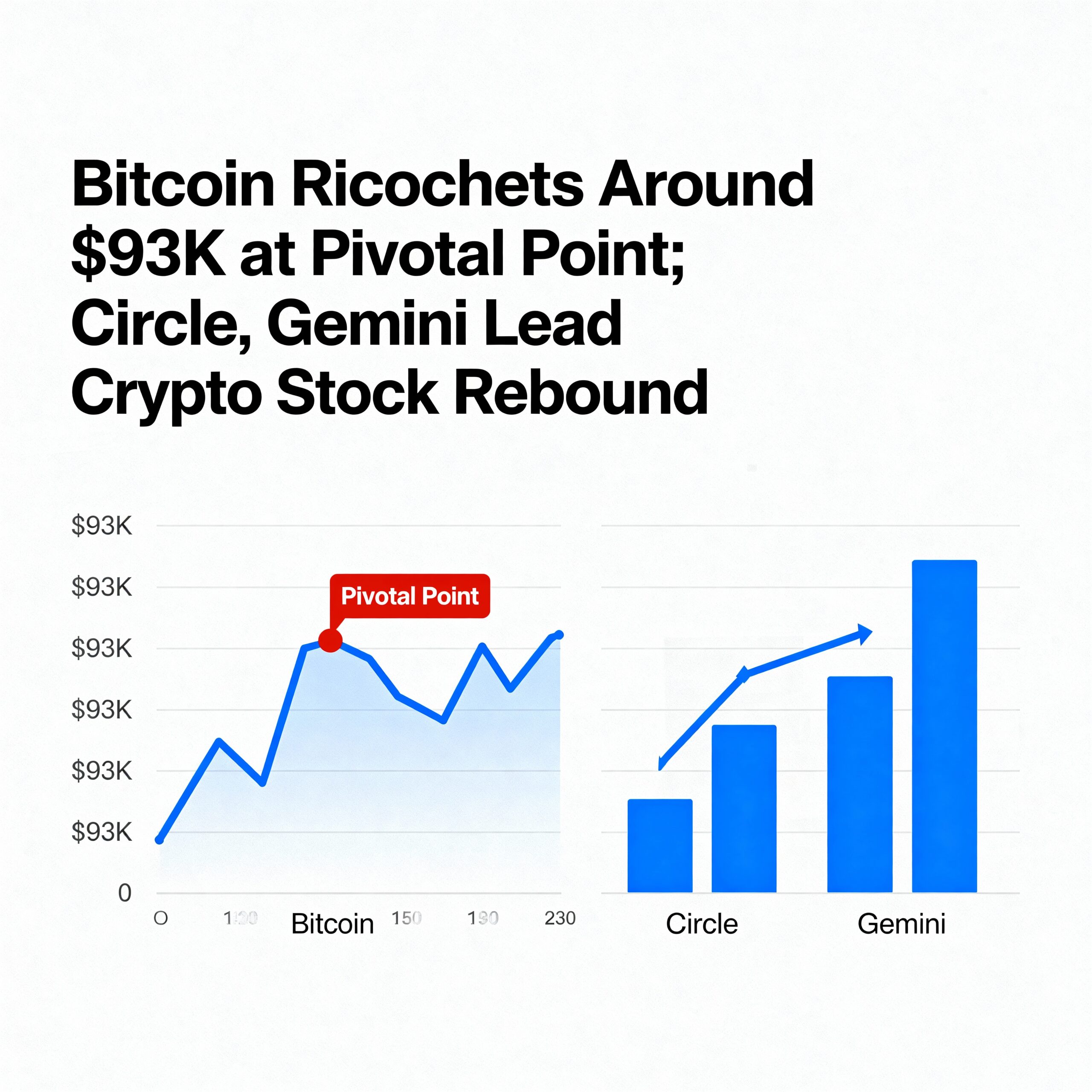 Bitcoin Hovers Near $93K as Circle and Gemini Drive Crypto Stock Recovery.