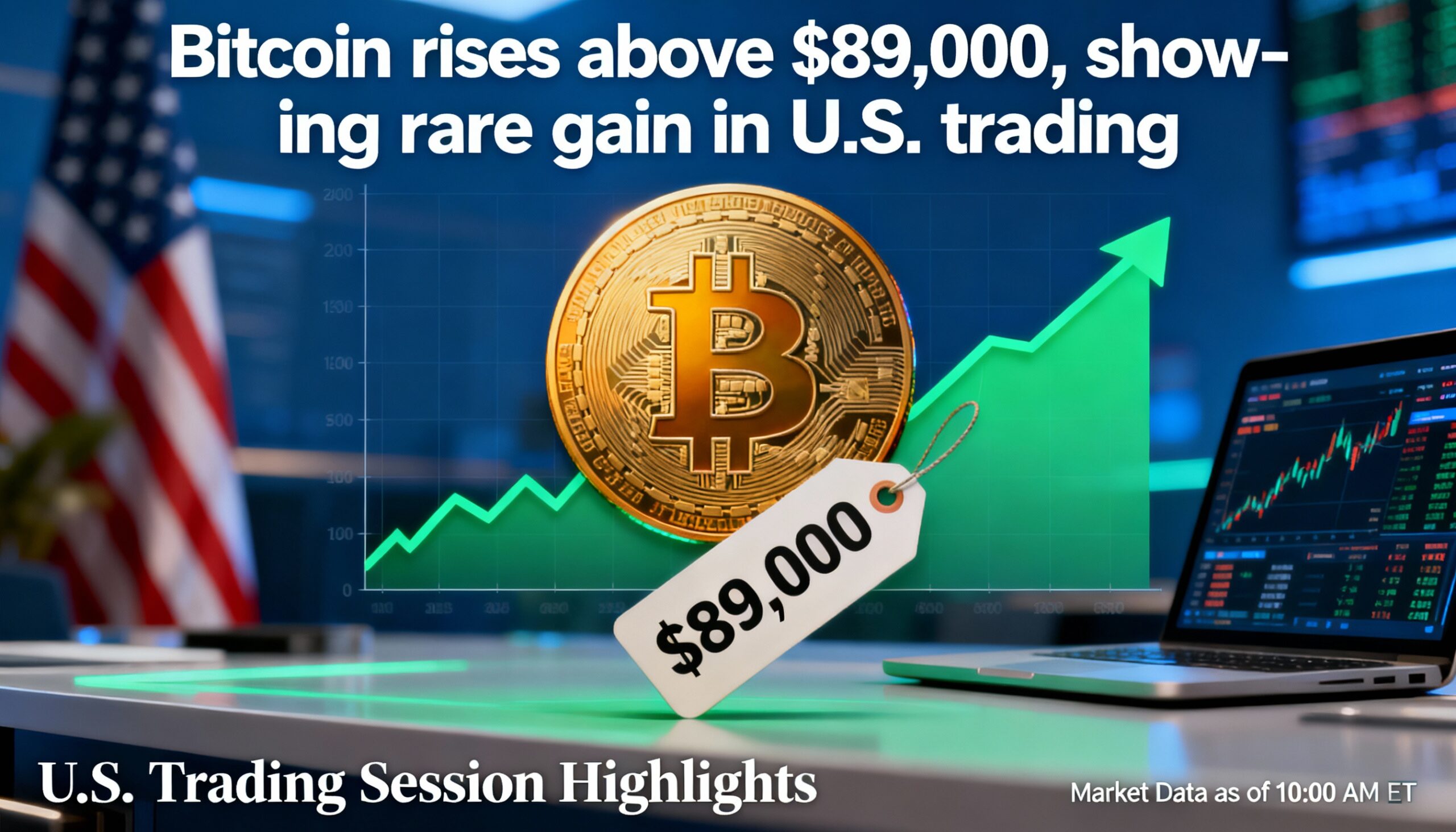 Freepik  Bitcoin Rises Above 89000 Showing Rare Gain In Us   4846
