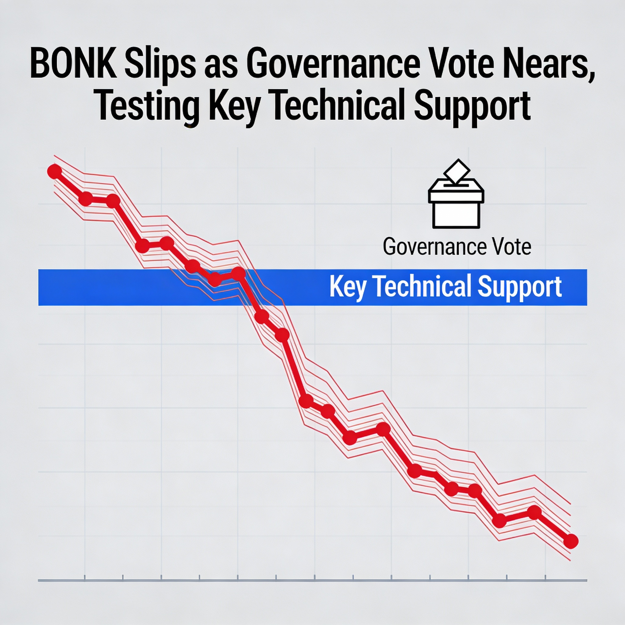 BONK Pulls Back Ahead of Governance Vote, Approaching Critical Support