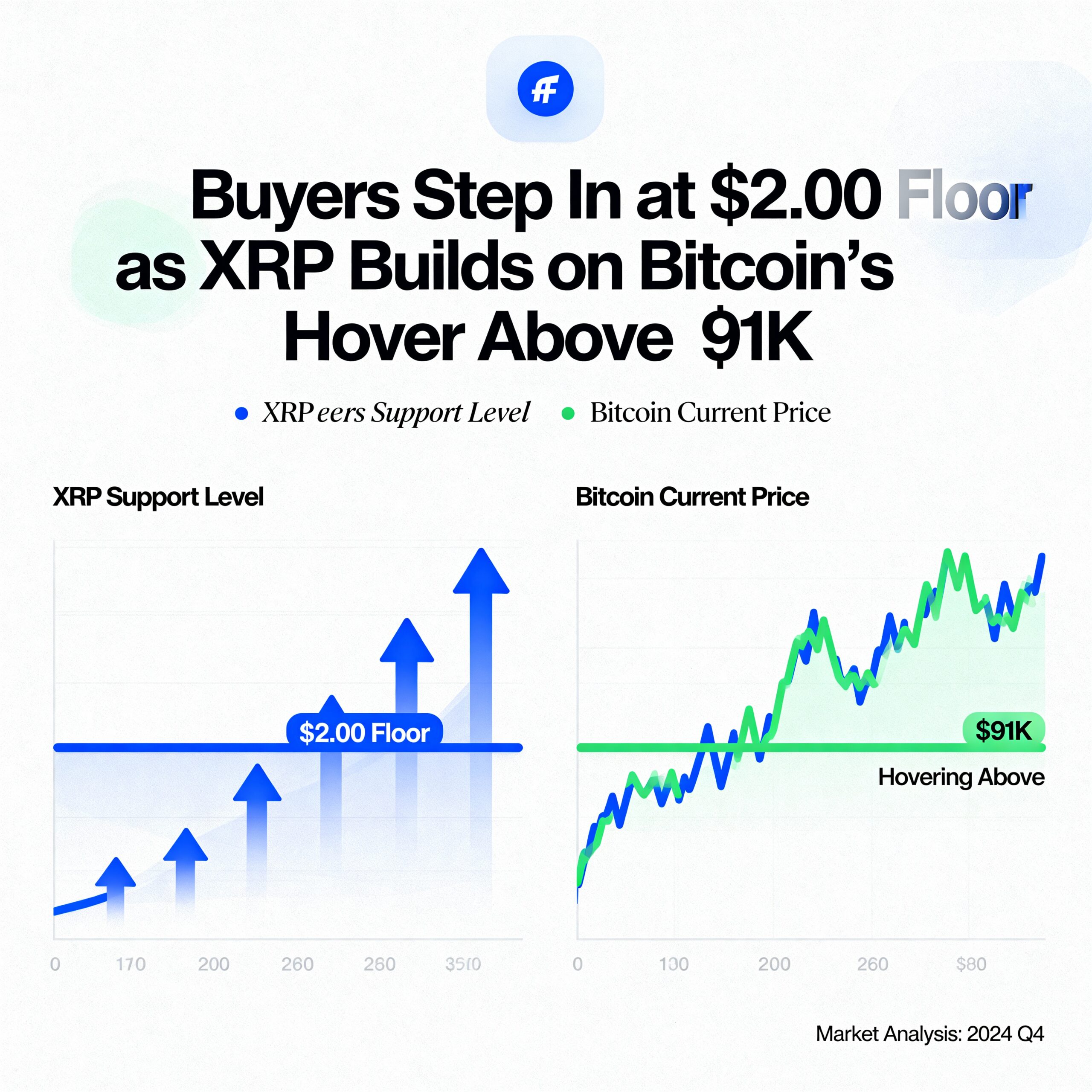 XRP Finds Support at $2 as Bitcoin Holds Near $91K