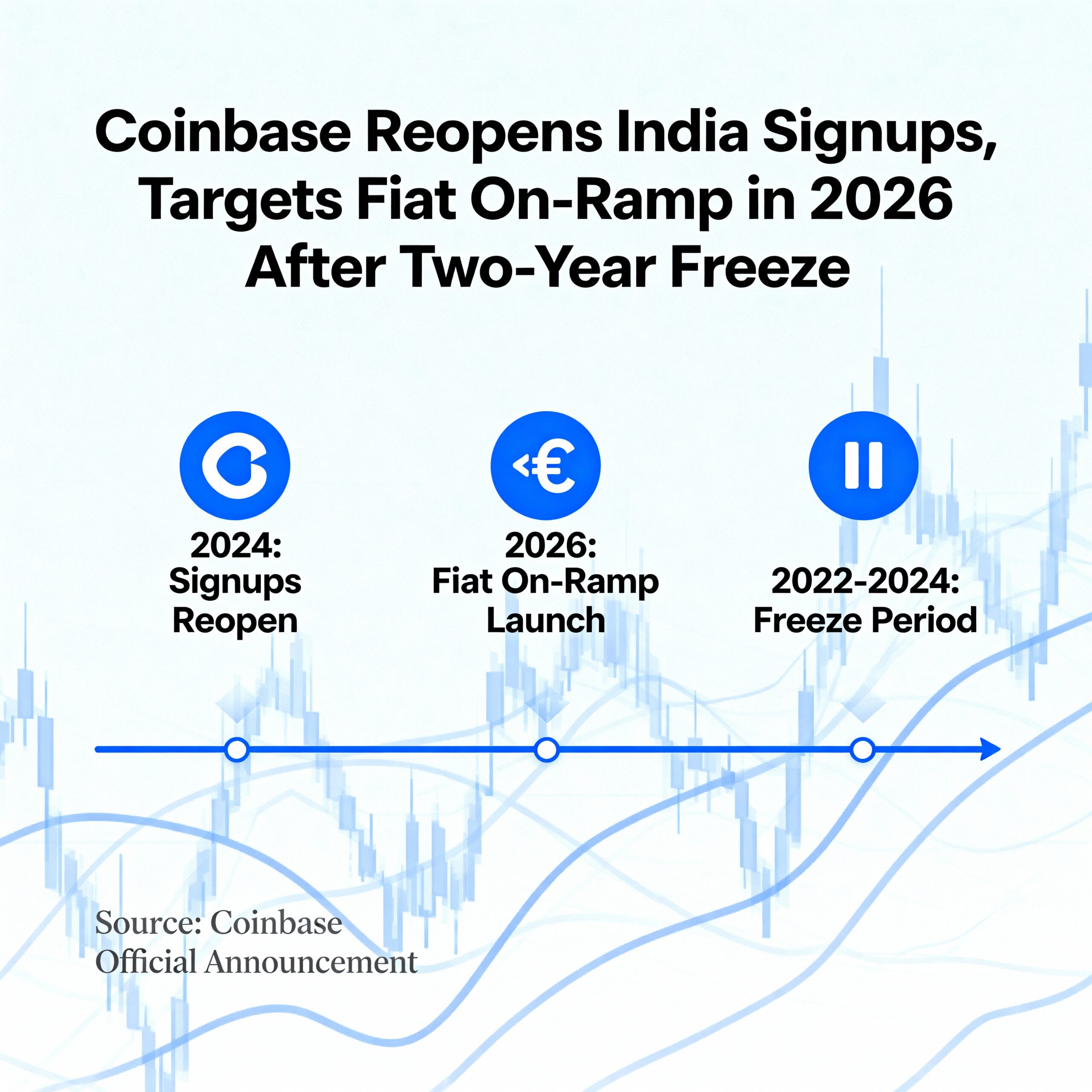 Coinbase Resumes India Registrations, Plans Fiat On-Ramp Launch in 2026 Following Two-Year Hiatus