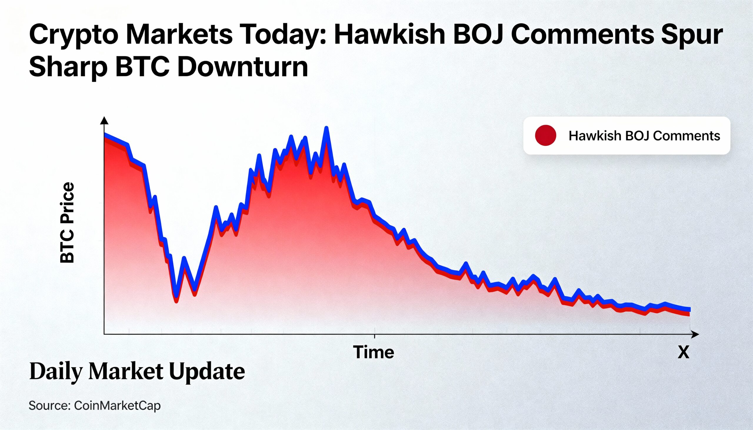 Bitcoin Falls Hard on Hawkish Bank of Japan Commentary: Today’s Crypto Market
