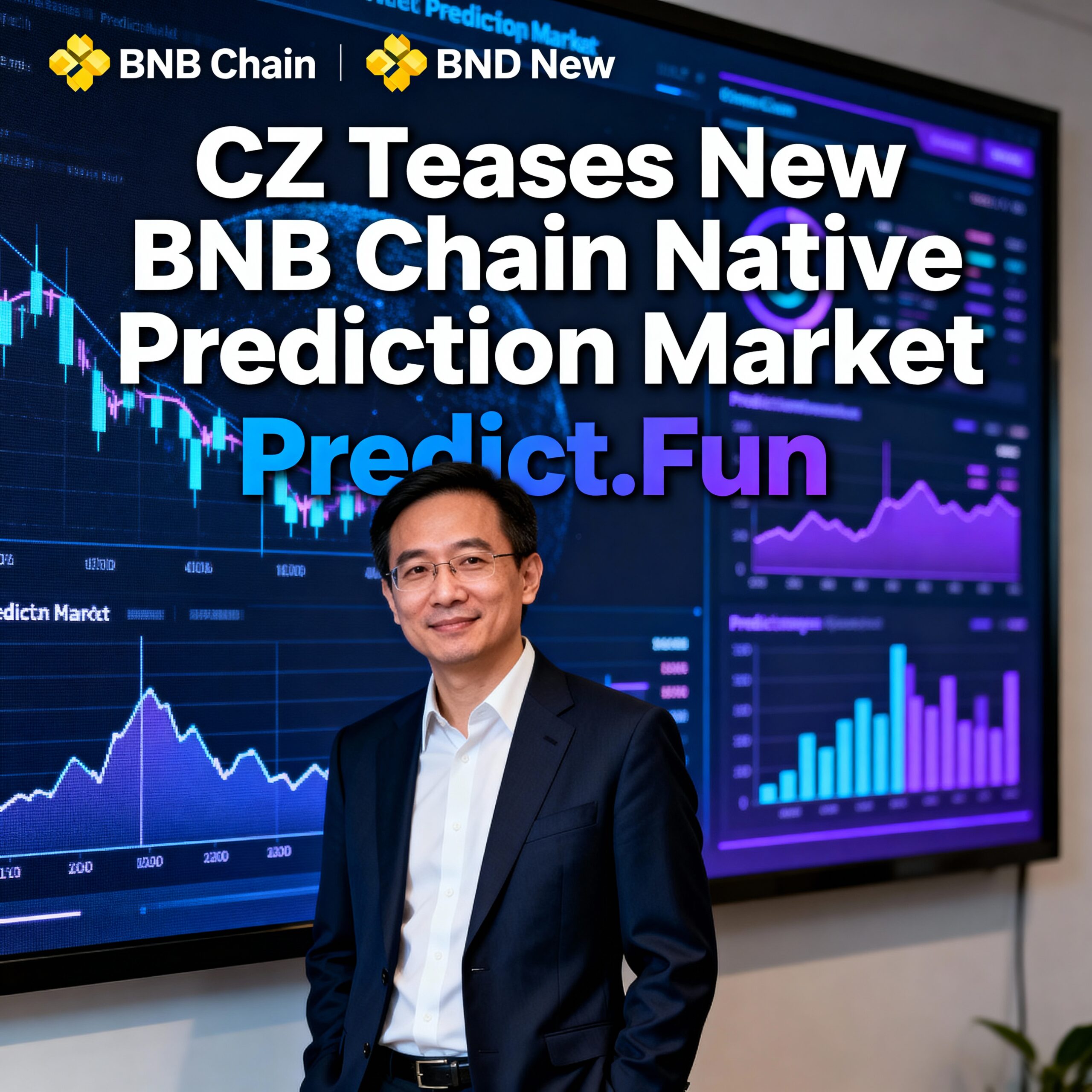 CZ Hints at Launch of BNB Chain Native Prediction Platform Predict.Fun