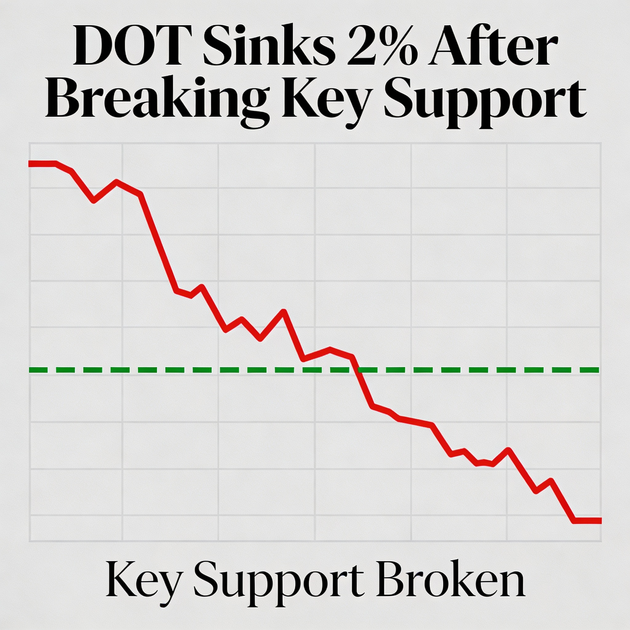 Polkadot Slides 2% After Losing Key Support Level