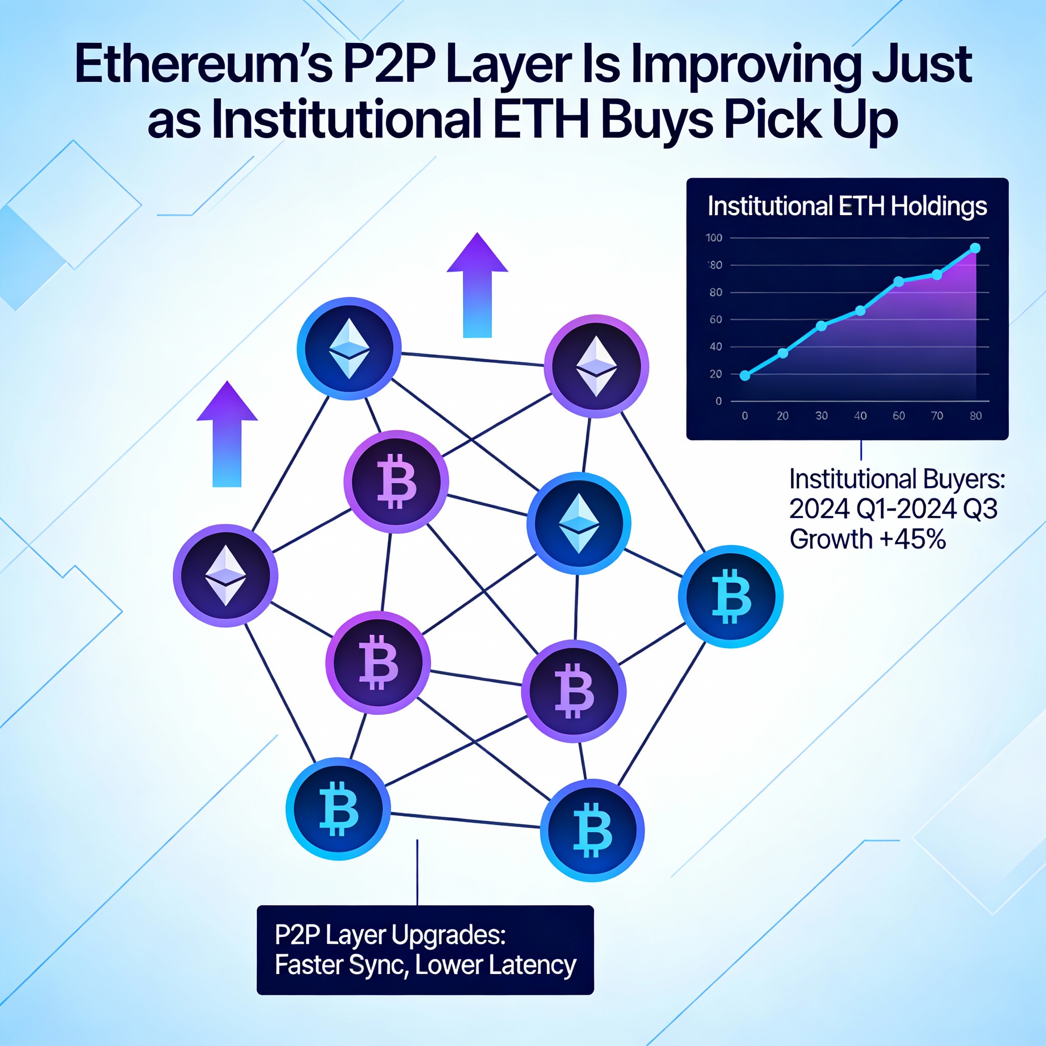 Ethereum’s Peer-to-Peer Network Strengthens Amid Rising Institutional ETH Purchases.