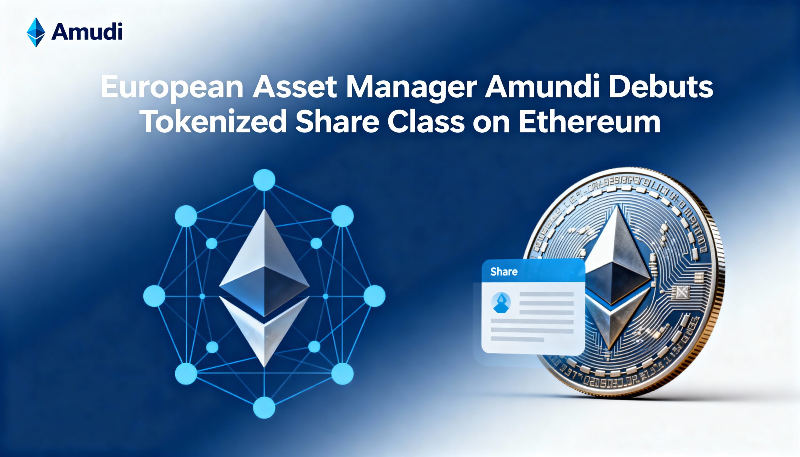 Amundi Launches Tokenized Share Class on the Ethereum Network in European First
