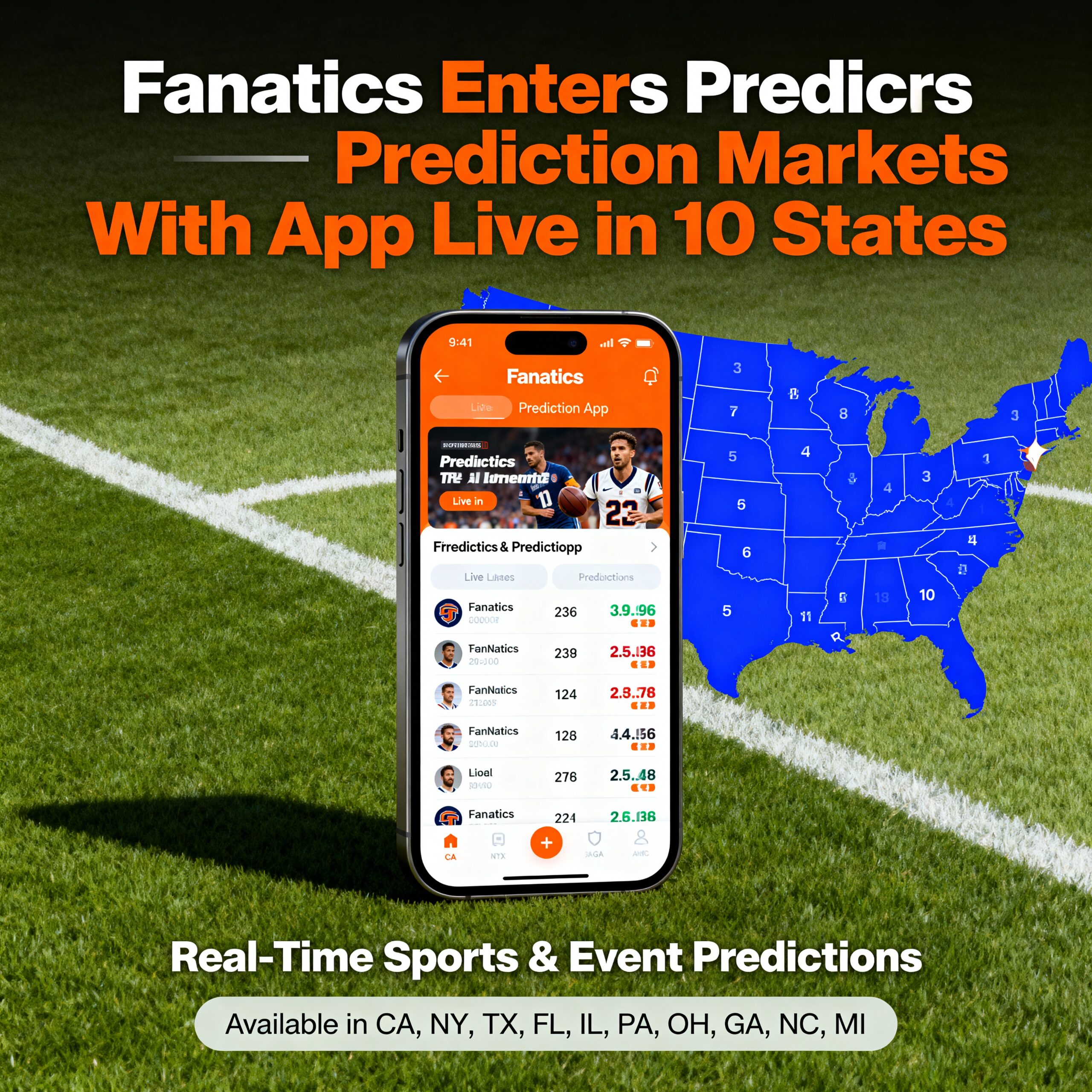Fanatics Launches Its Prediction Markets Platform, Now Live Across 10 States