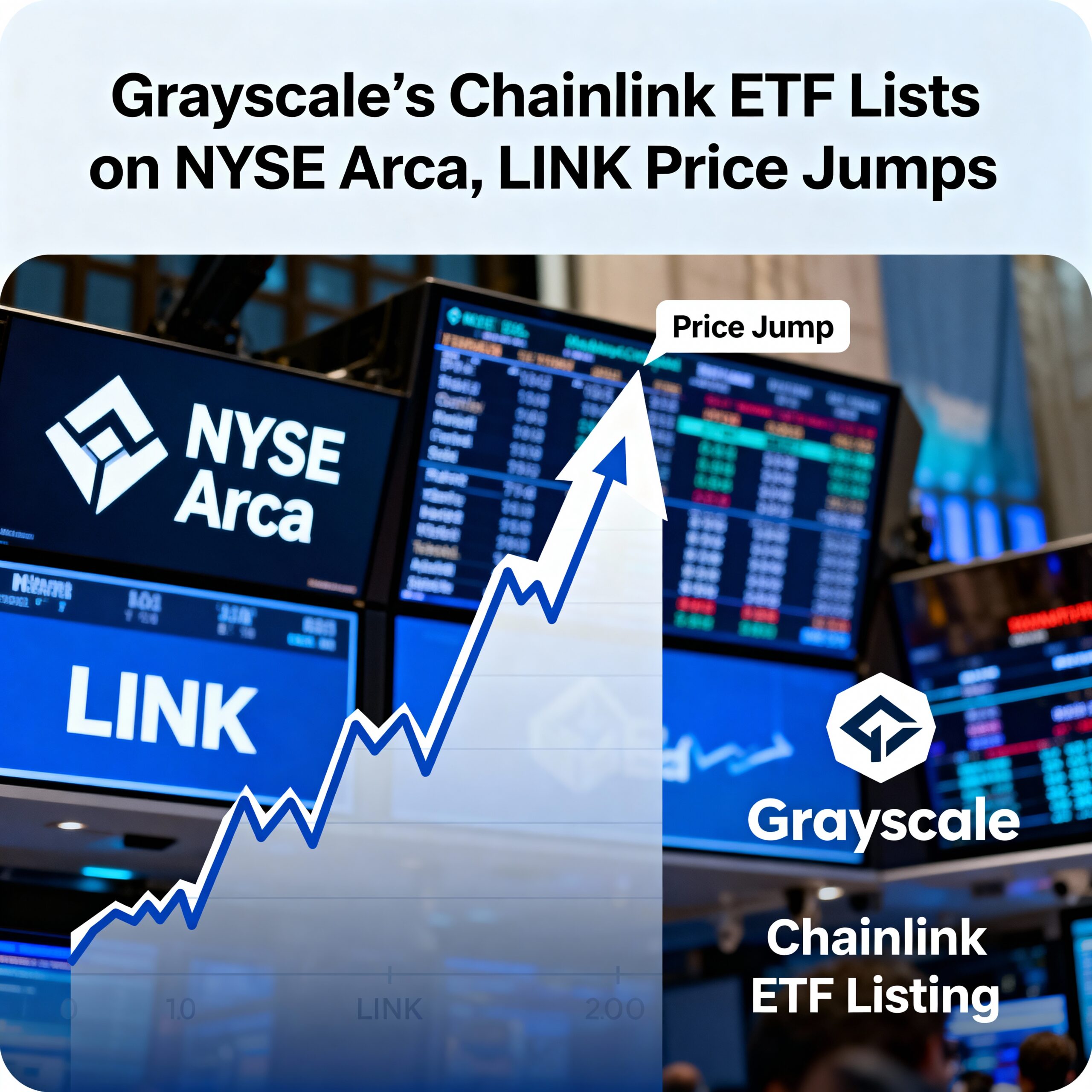 Grayscale’s Chainlink ETF Debuts on NYSE Arca, LINK Surges