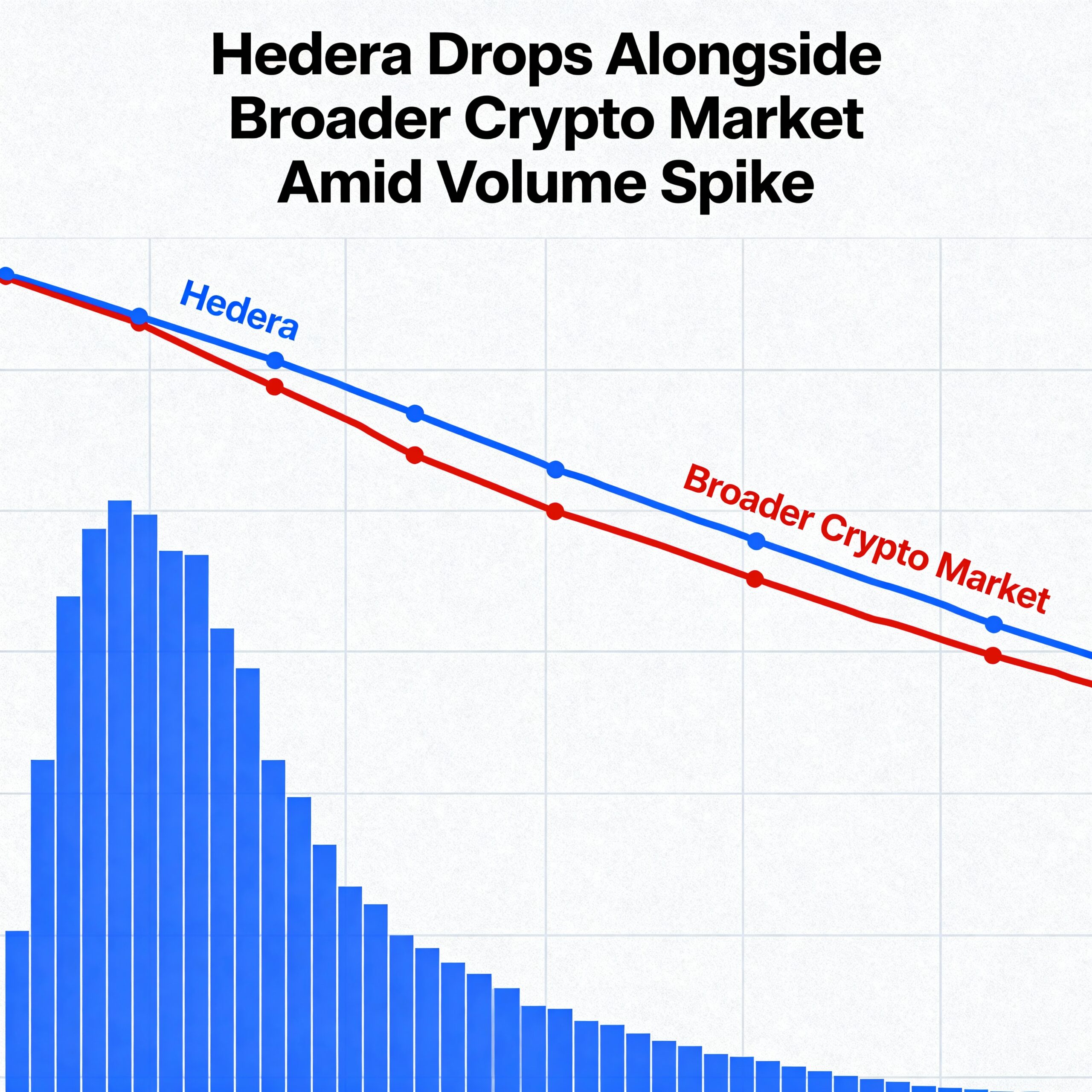 Hedera Slides with Broader Crypto Market as Trading Volume Surges