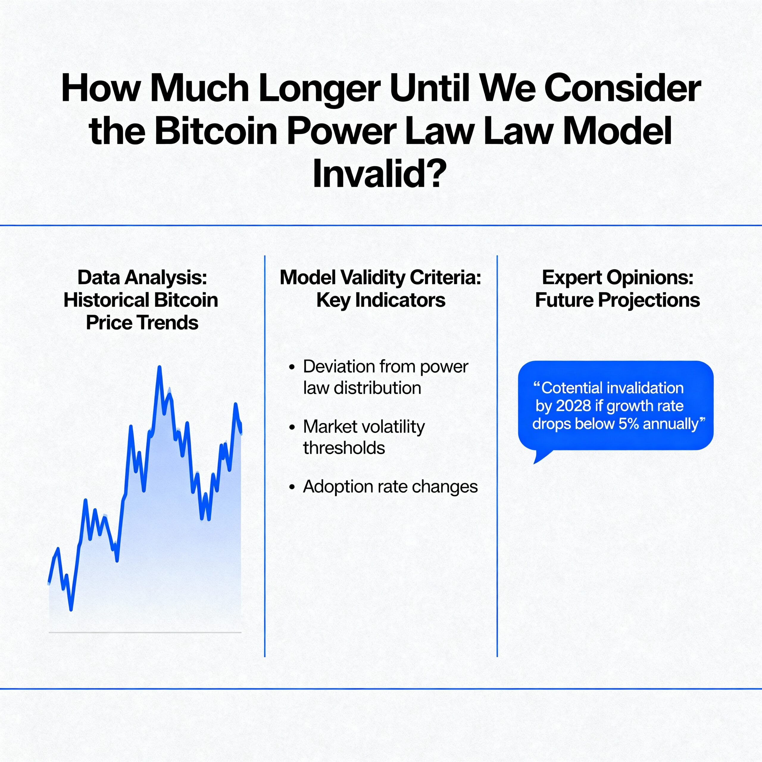 How much longer can the Bitcoin Power Law model hold before it’s considered invalid?