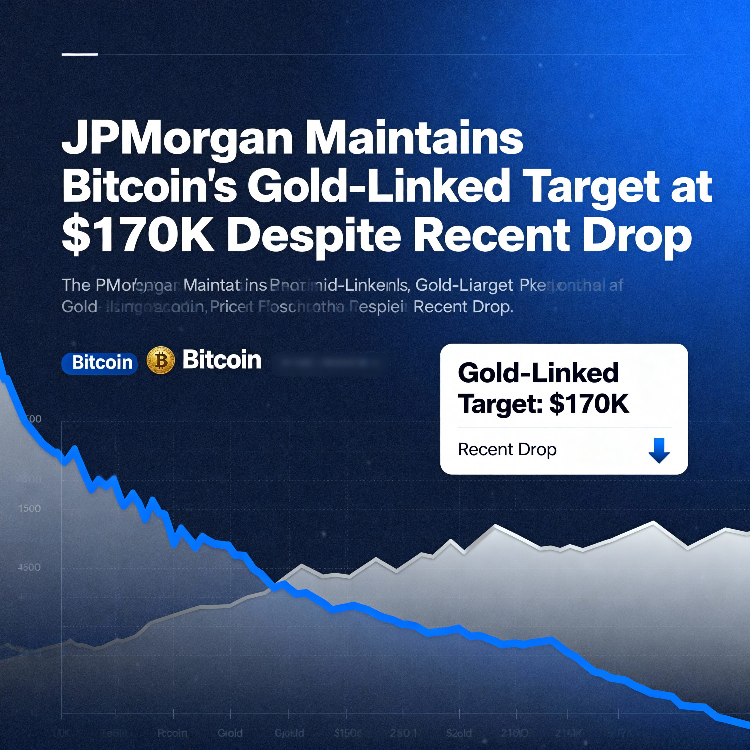JPMorgan Upholds Bitcoin Target of $170K Tied to Gold, Unfazed by Recent Decline
