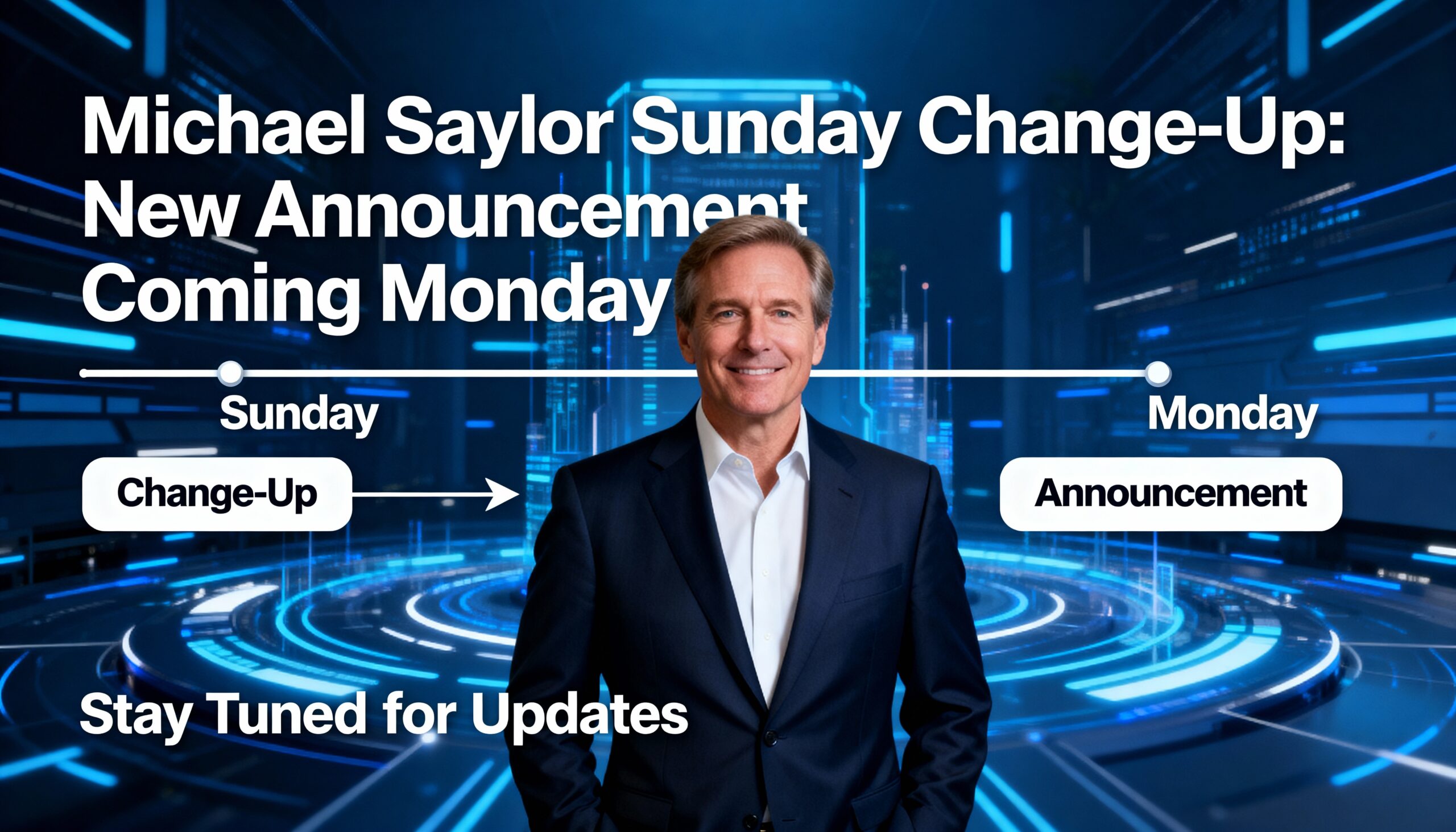 Michael Saylor’s Sunday Move Hints at Monday Announcement