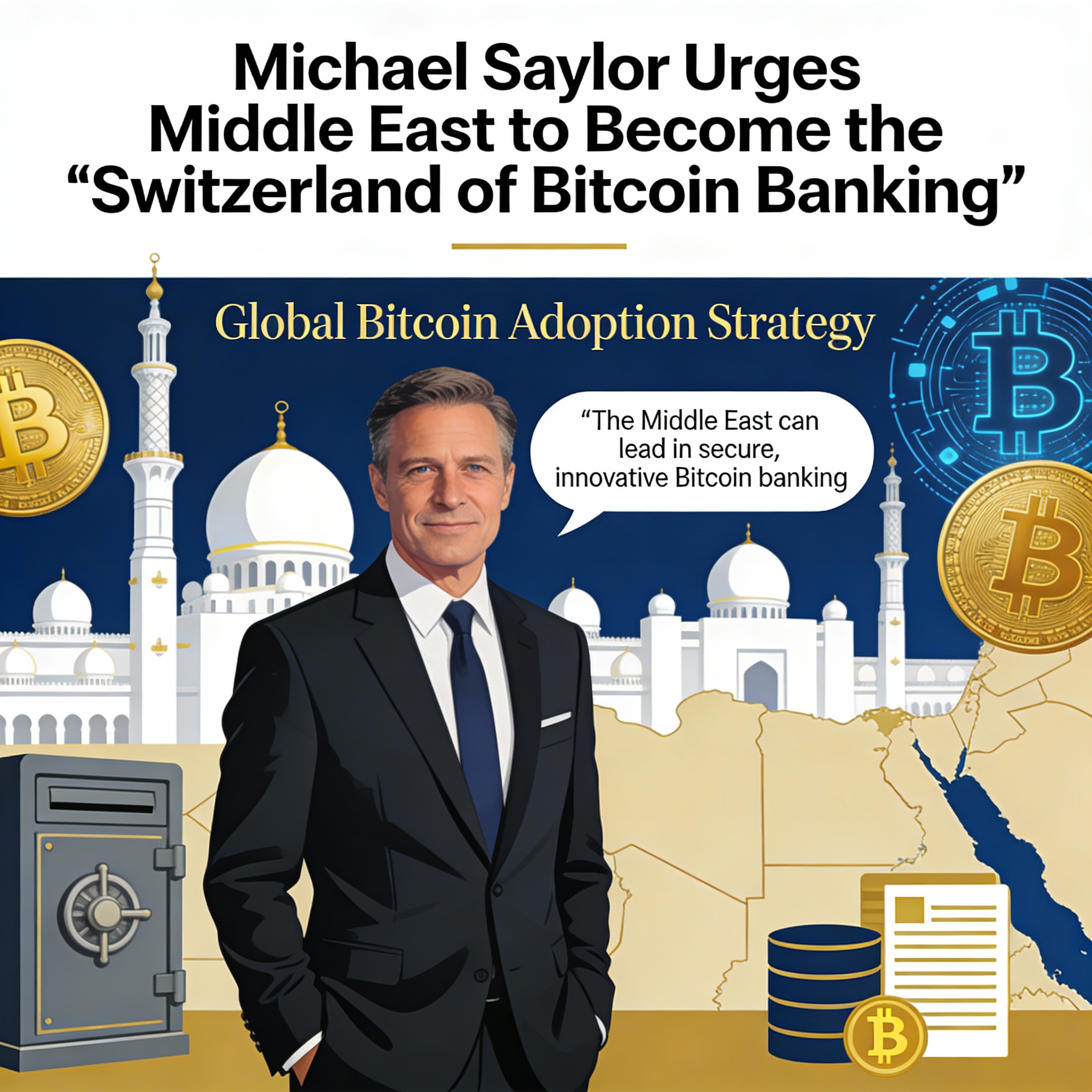 Michael Saylor Calls on Middle East to Position Itself as the ‘Switzerland of Bitcoin Banking’