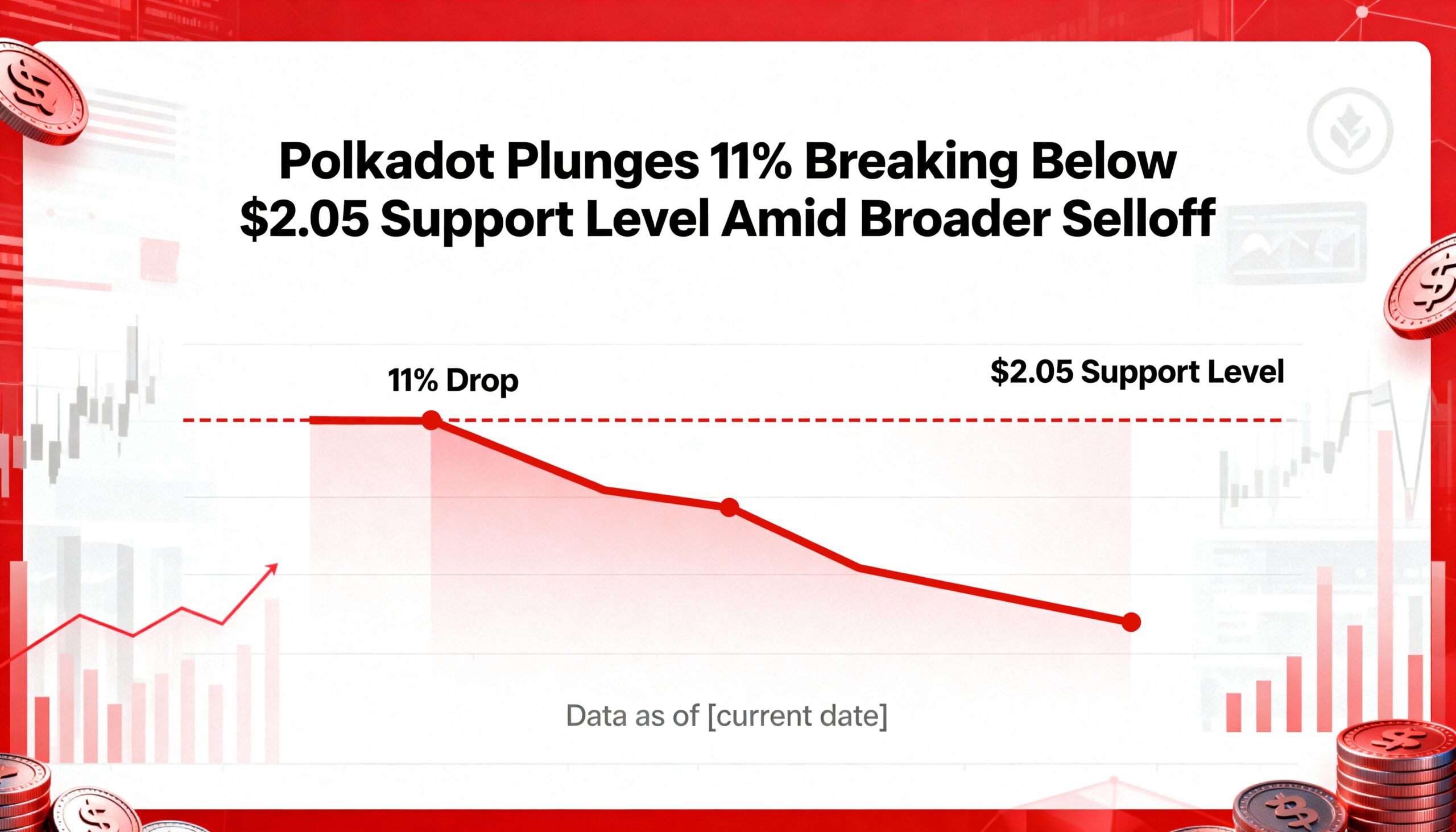 Polkadot Dives 11%, Slips Below $2.05 Amid Widespread Sell-Off
