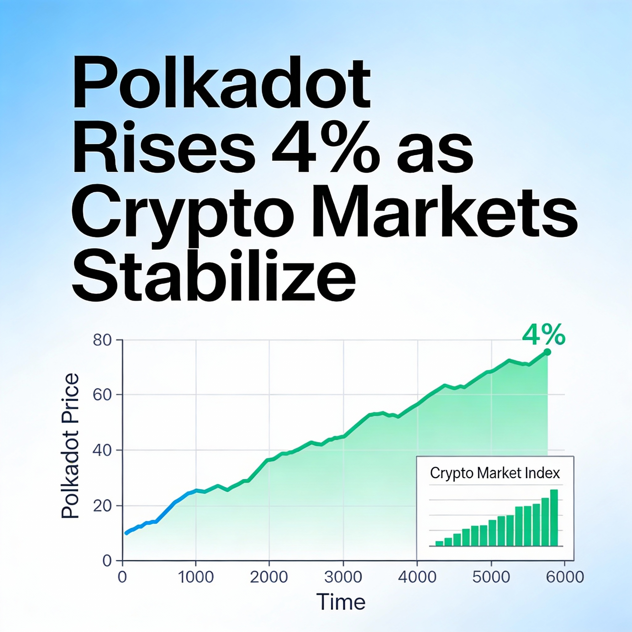Polkadot Gains 4% Amid Stabilizing Crypto Markets