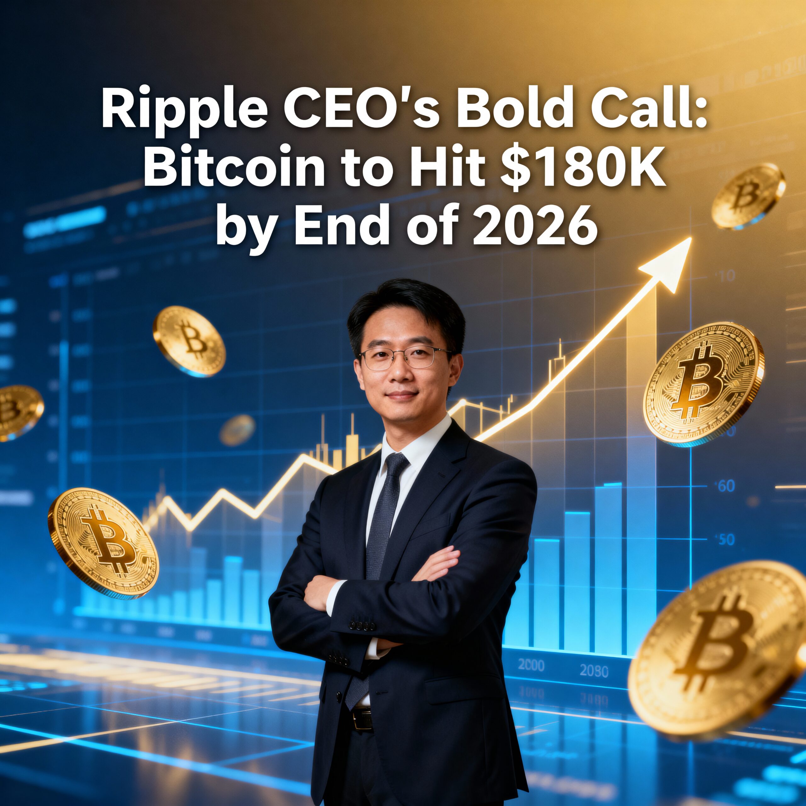 Ripple CEO Predicts Bitcoin Could Reach $180K by End of 2026