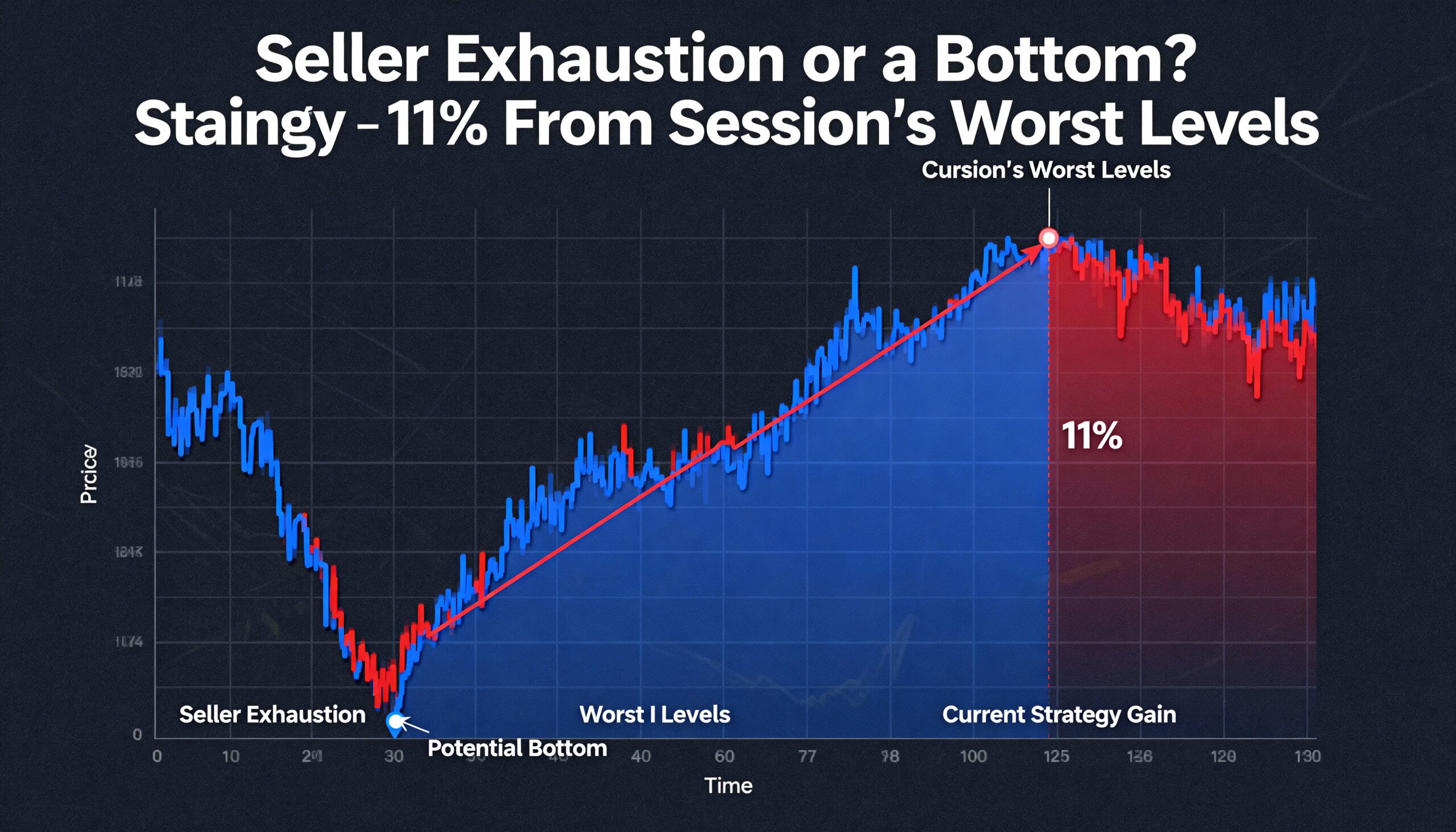 Selling Pressure Eases, Strategy Rallies 11% From Intraday Lows