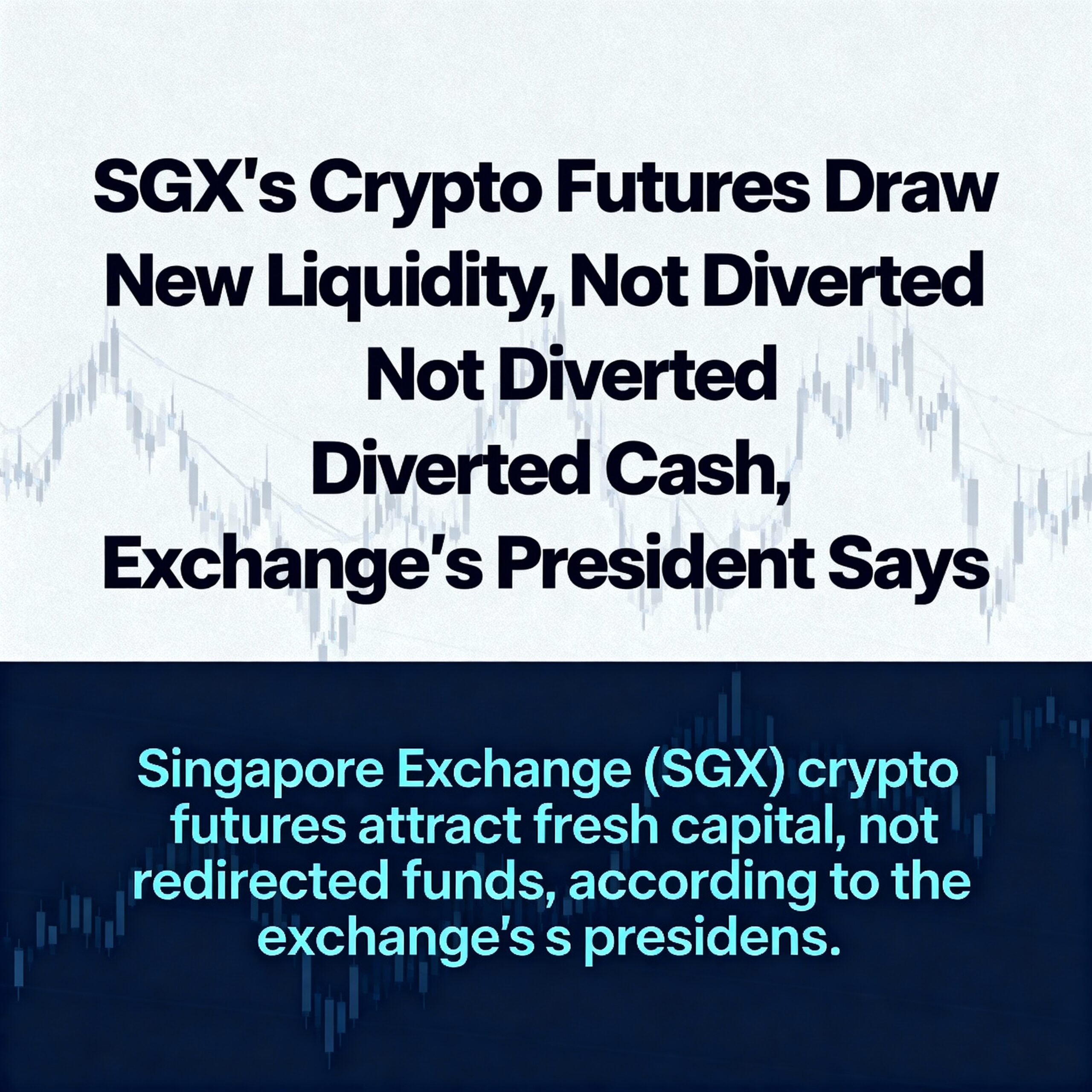SGX President Says Crypto Futures Are Attracting Fresh Liquidity, Not Redirected Funds.