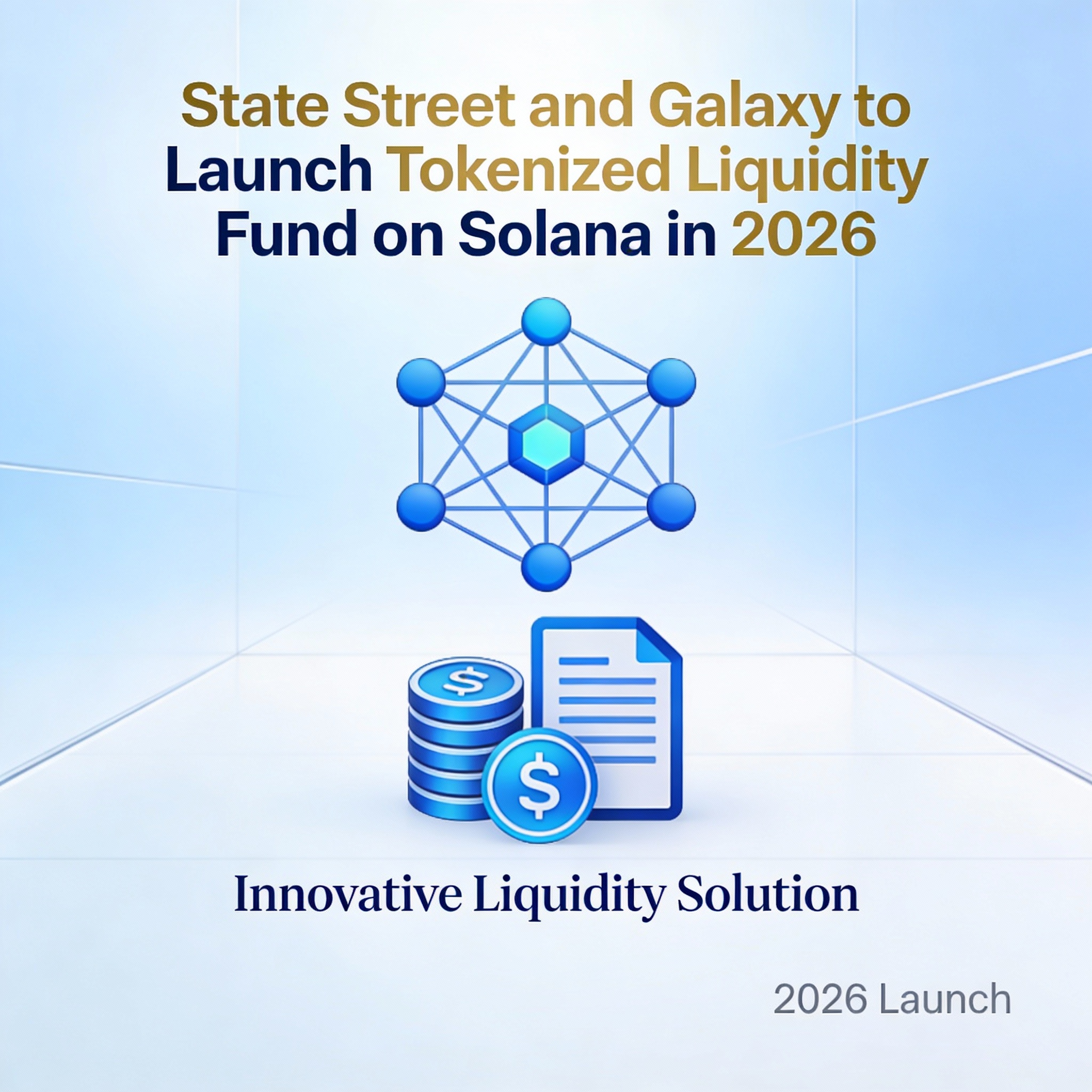 State Street, Galaxy Plan Solana-Based Tokenized Liquidity Fund for 2026 Launch