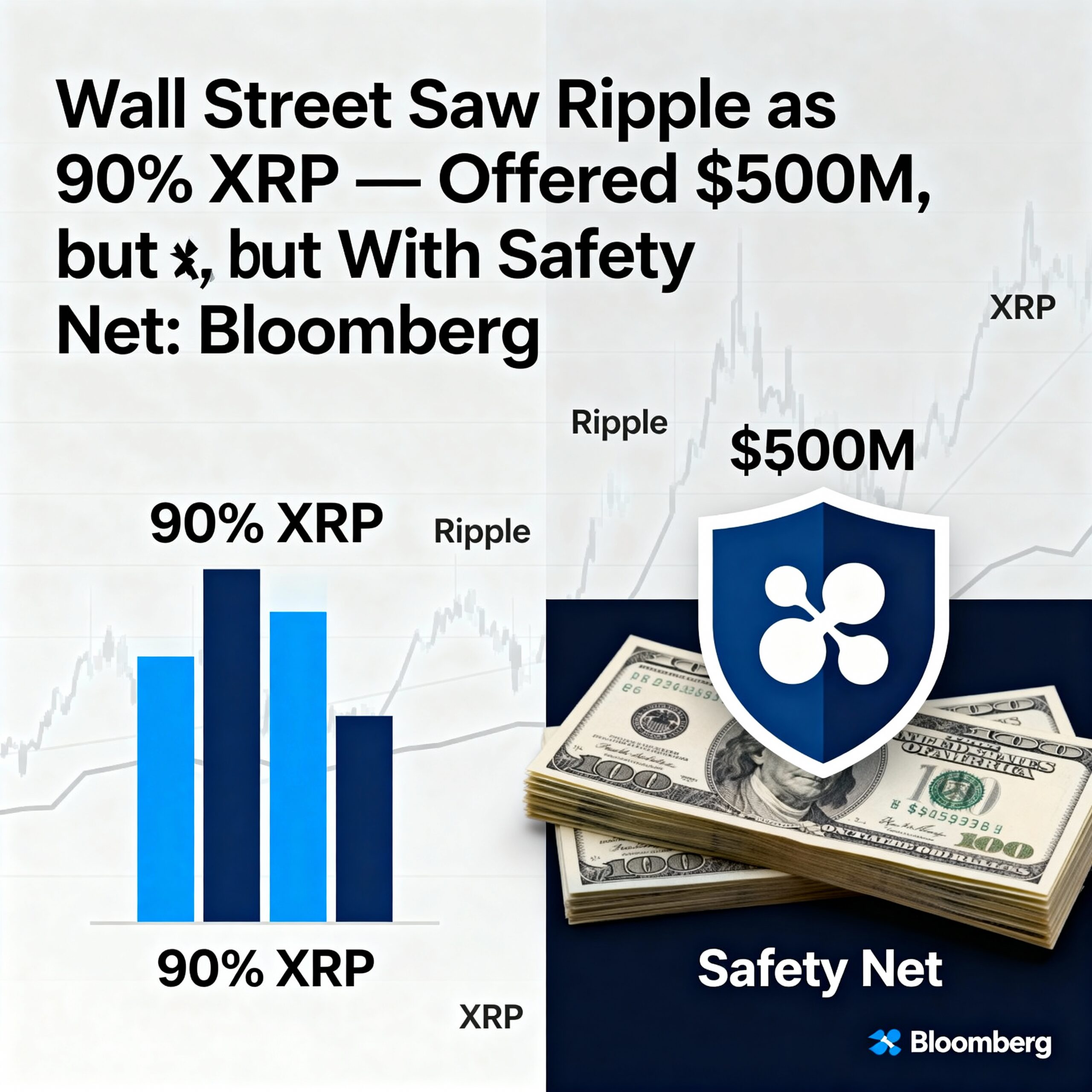 Wall Street Viewed Ripple as 90% XRP — Floated a $500M Deal, but Only With Protections: Bloomberg