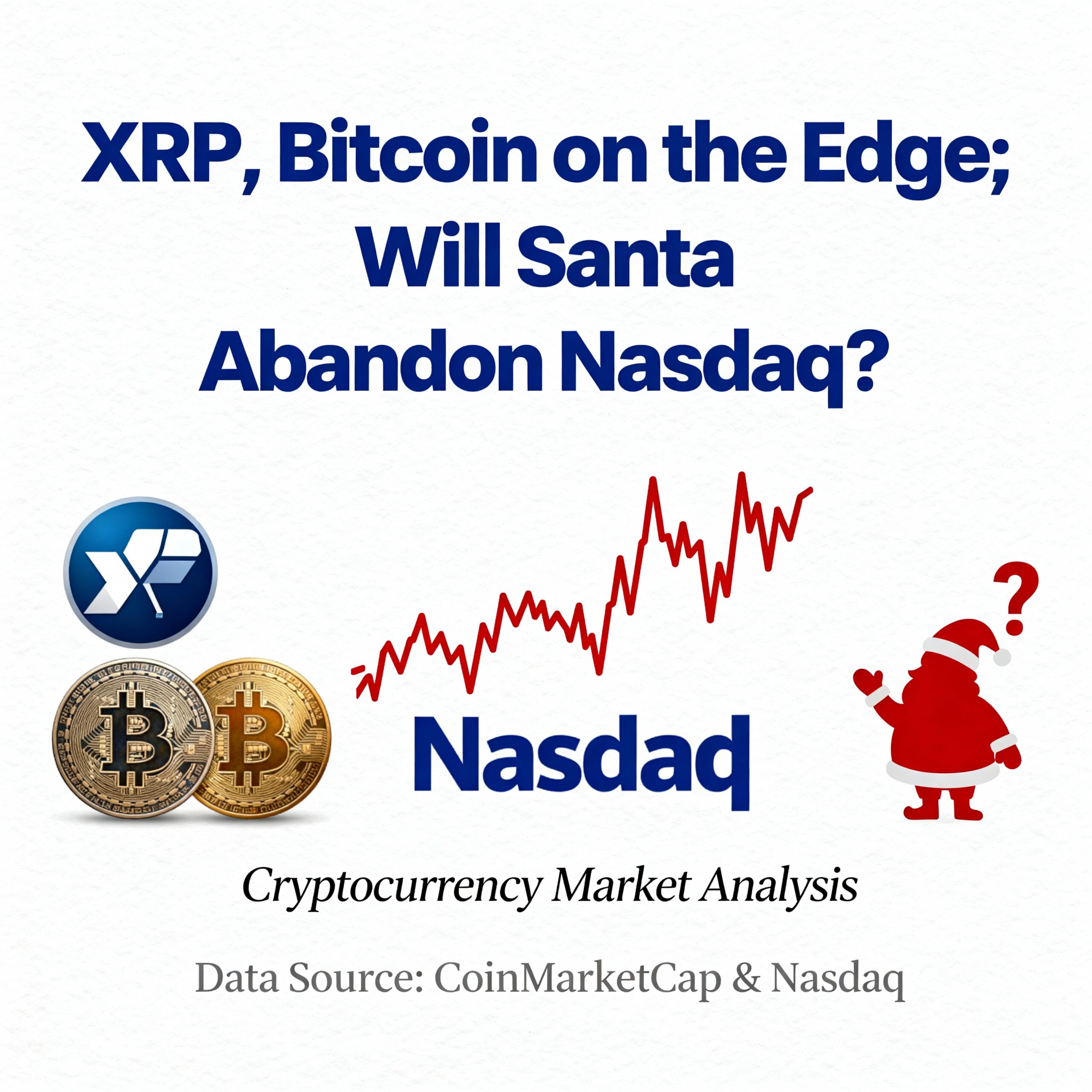 XRP and Bitcoin Teeter; Is Santa About to Skip Nasdaq?