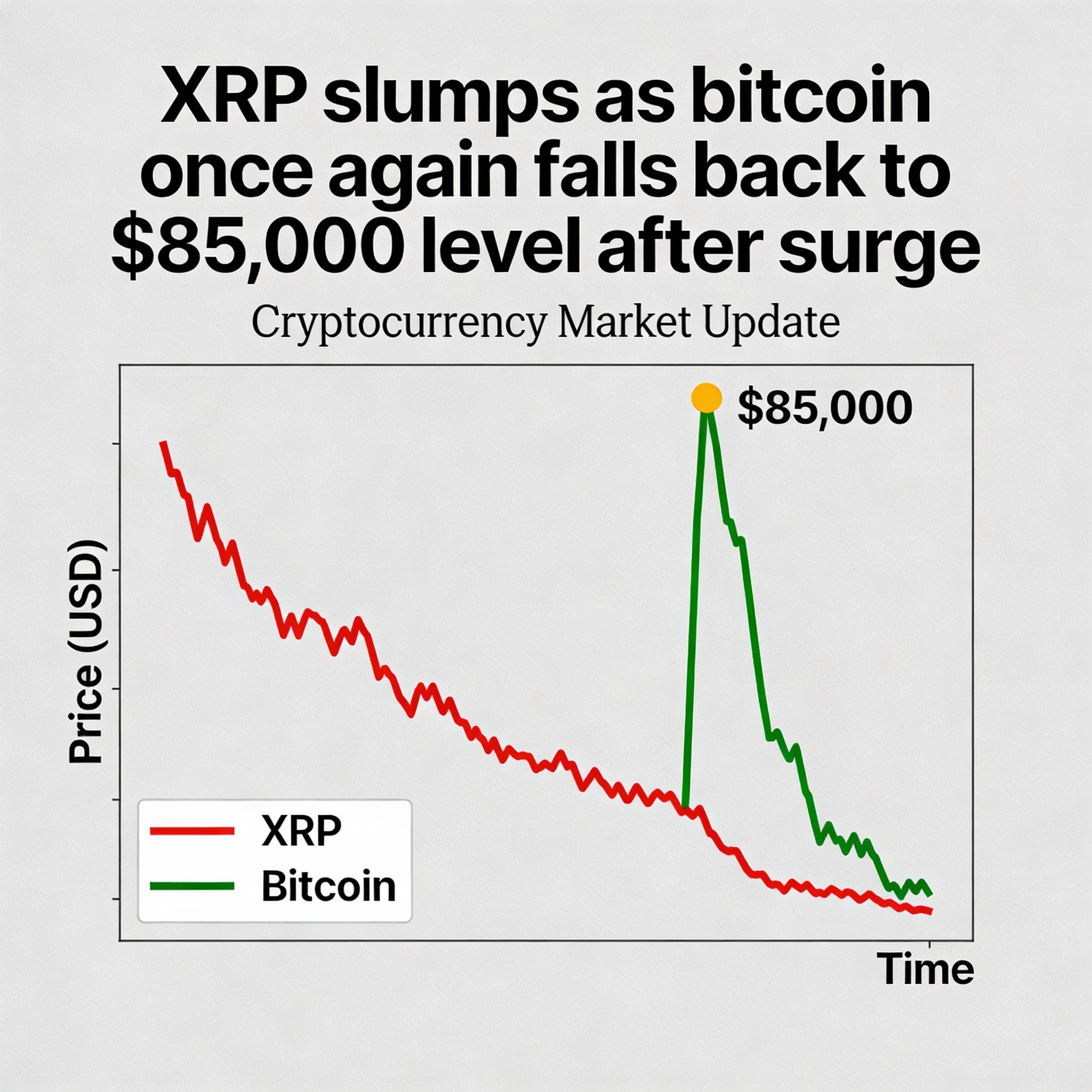 Freepik  Xrp Slumps As Bitcoin Once Again Falls Back To 850  85791